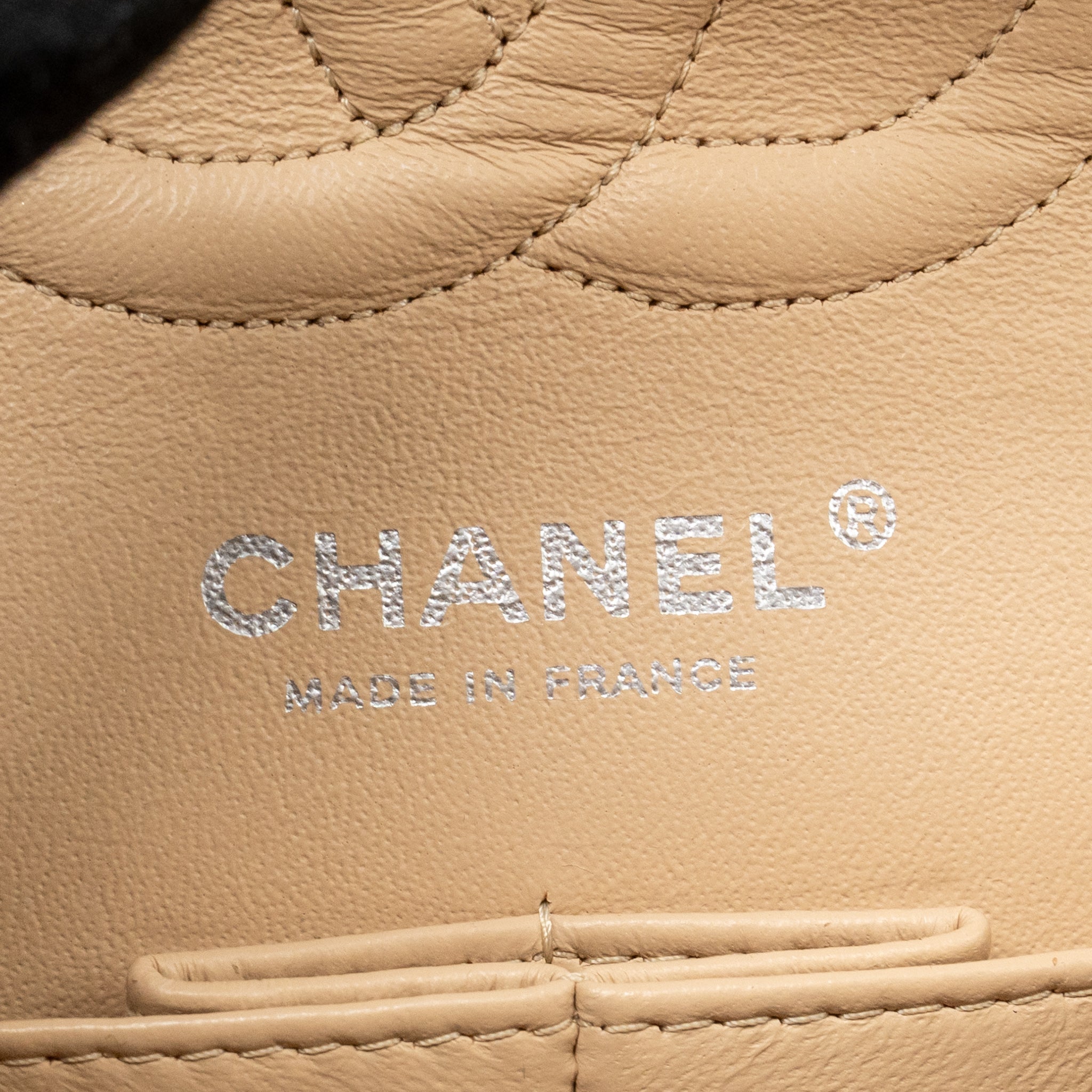 CHANEL MEDIUM CLASSIC DOUBLE FLAP BAG CAVIAR BEIGE LGHW