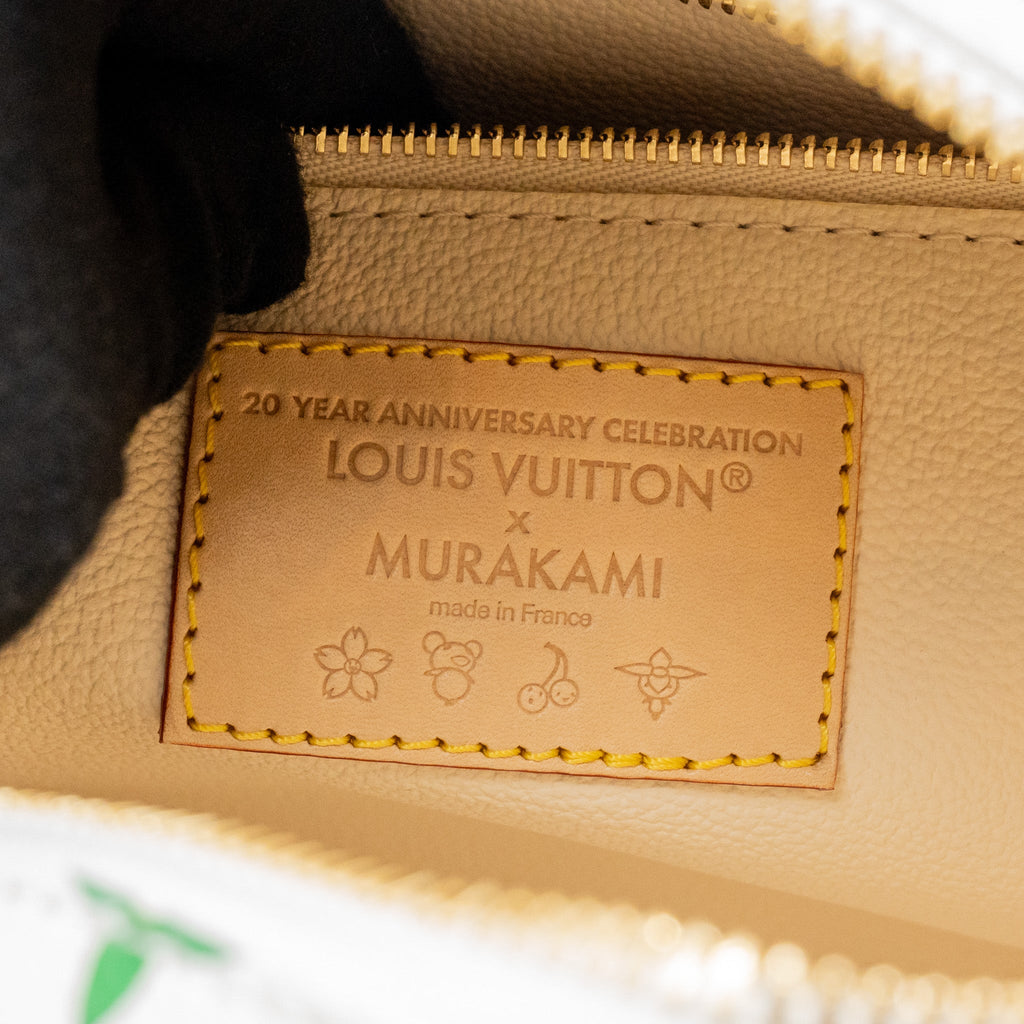 LOUIS VUITTON X TAKASHI MURAKAMI COSMETIC POUCH MULTICOLOURED MONOGRAM CANVAS WHITE GHW