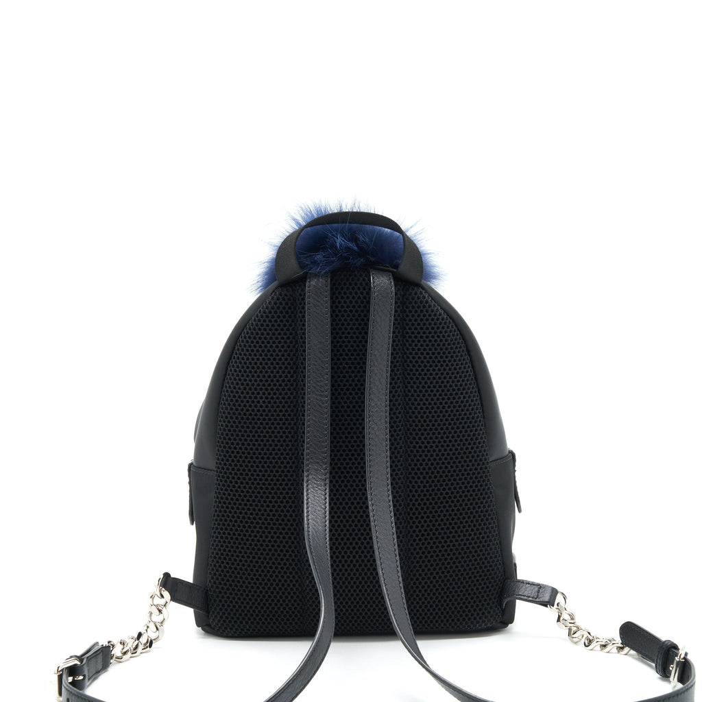 FENDI MINI MONSTER BACKPACK BLACK/ MULTICOLOUR SHW