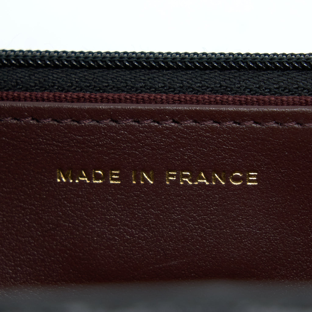 CHANEL CLASSIC WALLET ON CHAIN CAVIAR BLACK GHW (MICROCHIP)
