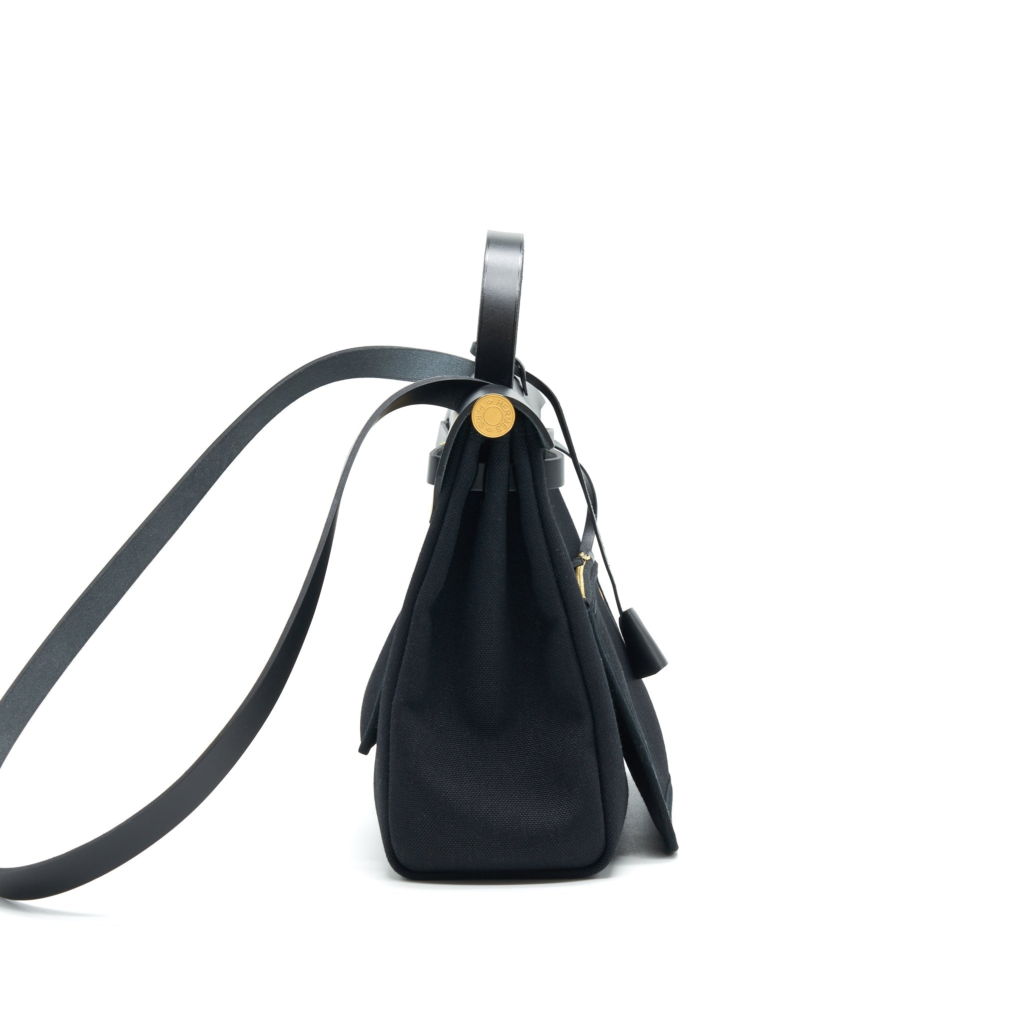 HERMES HERBAG 31 BLACK WITH GHW