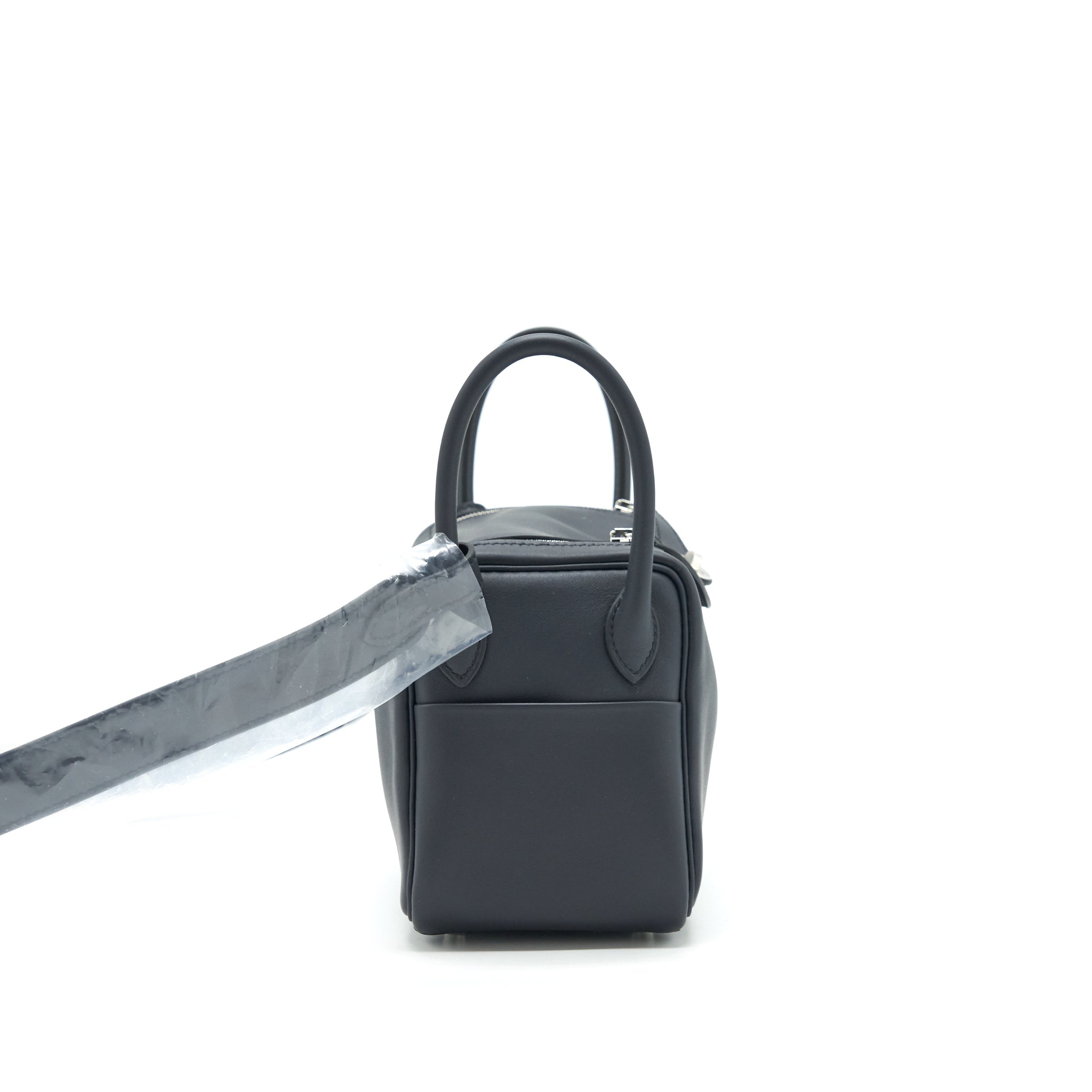 HERMES MINI LINDY SWIFT BLUE INDIGO SHW