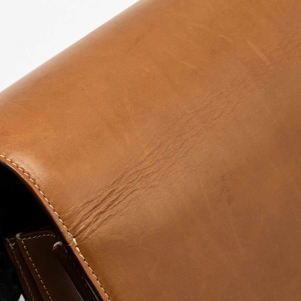 CELINE MEDIUM CLASSIC BOX BAG CALFSKIN BROWN GHW