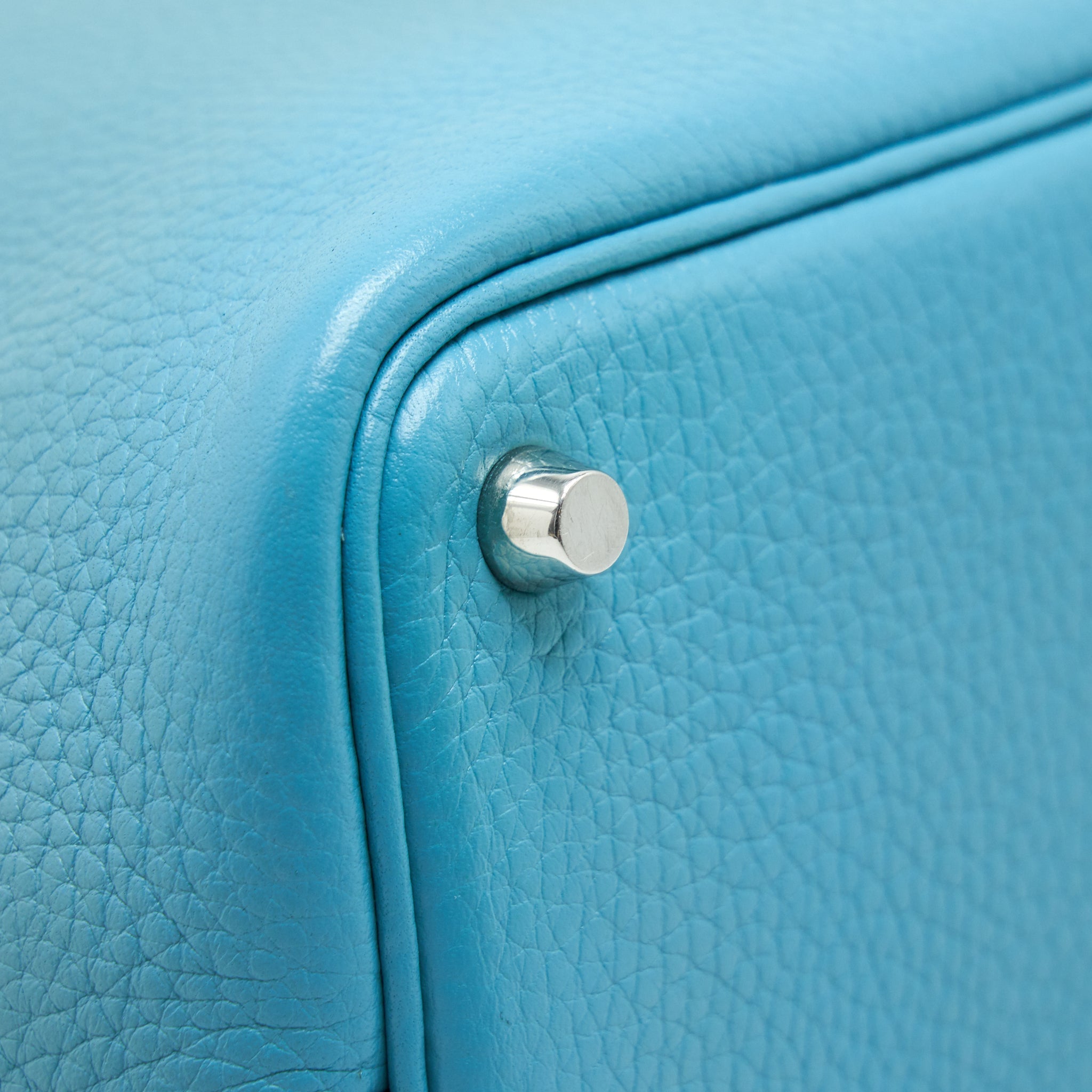 HERMES PICOTIN 18 LOCK BAG BLUE TOLL SHW