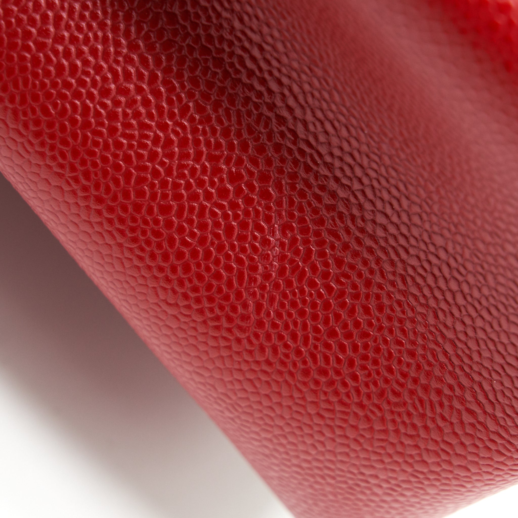 CHANEL GRAND SHOPPING TOTE CAVIAR RED WITH SHW