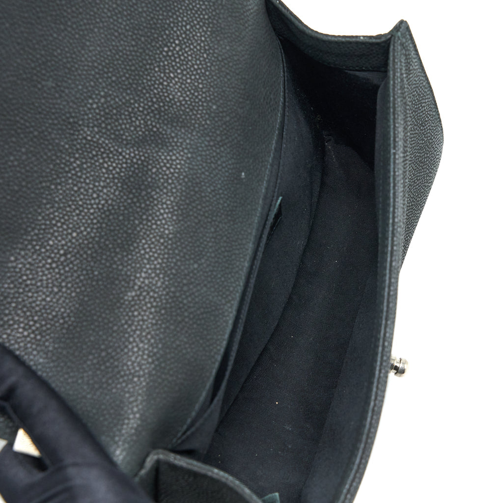 CHANEL MEDIUM BOY BAG GRAINED CALFSKIN BLACK SHW
