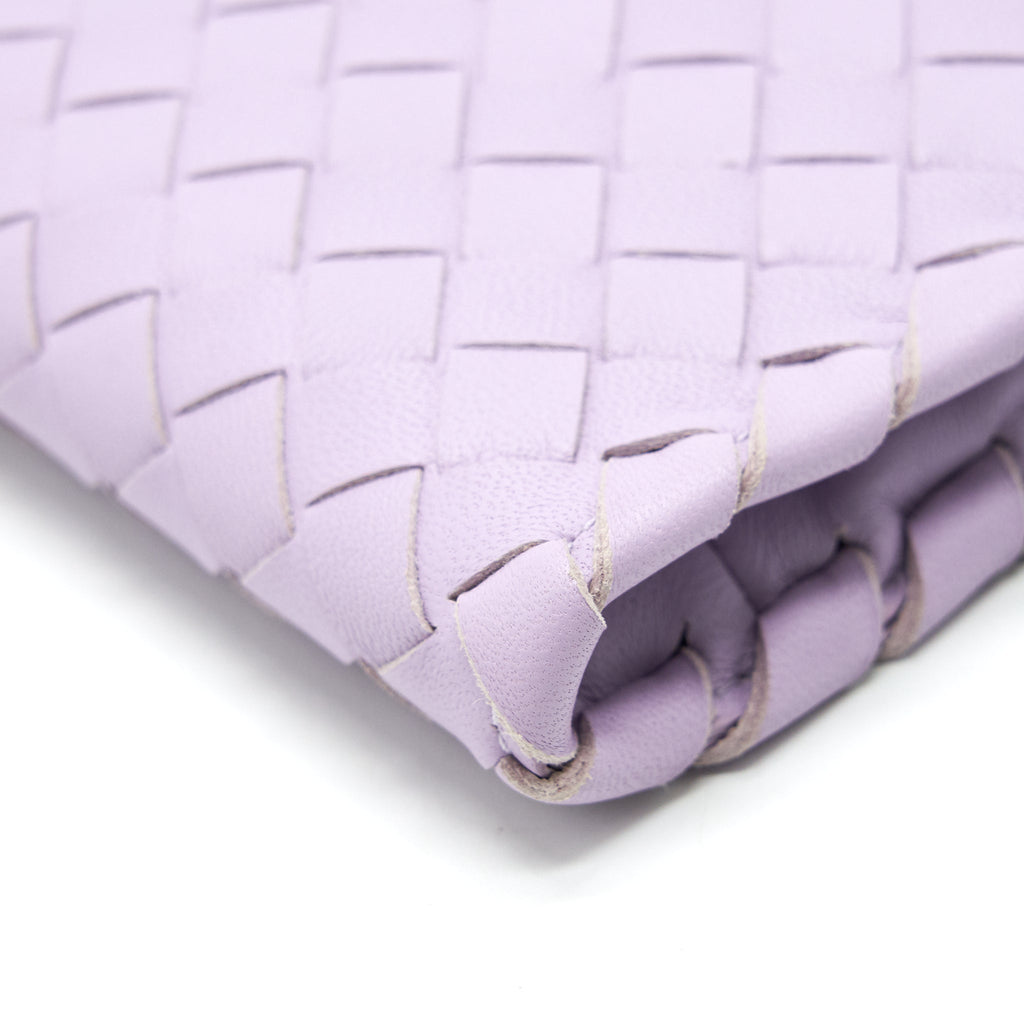 BOTTEGA VENETA FOLD CLUTCH LIGHT PURPLE