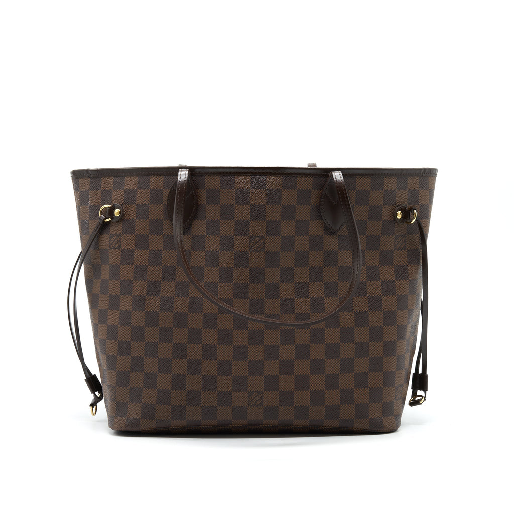 LOUIS VUITTON NEVERFULL MM DAMIER EBENE CANVAS WITHOUT INSIDE POUCH