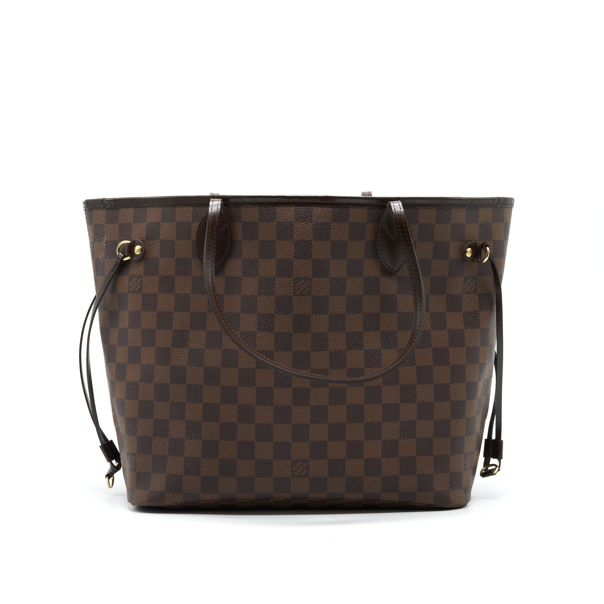 LOUIS VUITTON NEVERFULL MM DAMIER EBENE CANVAS WITHOUT INSIDE POUCH
