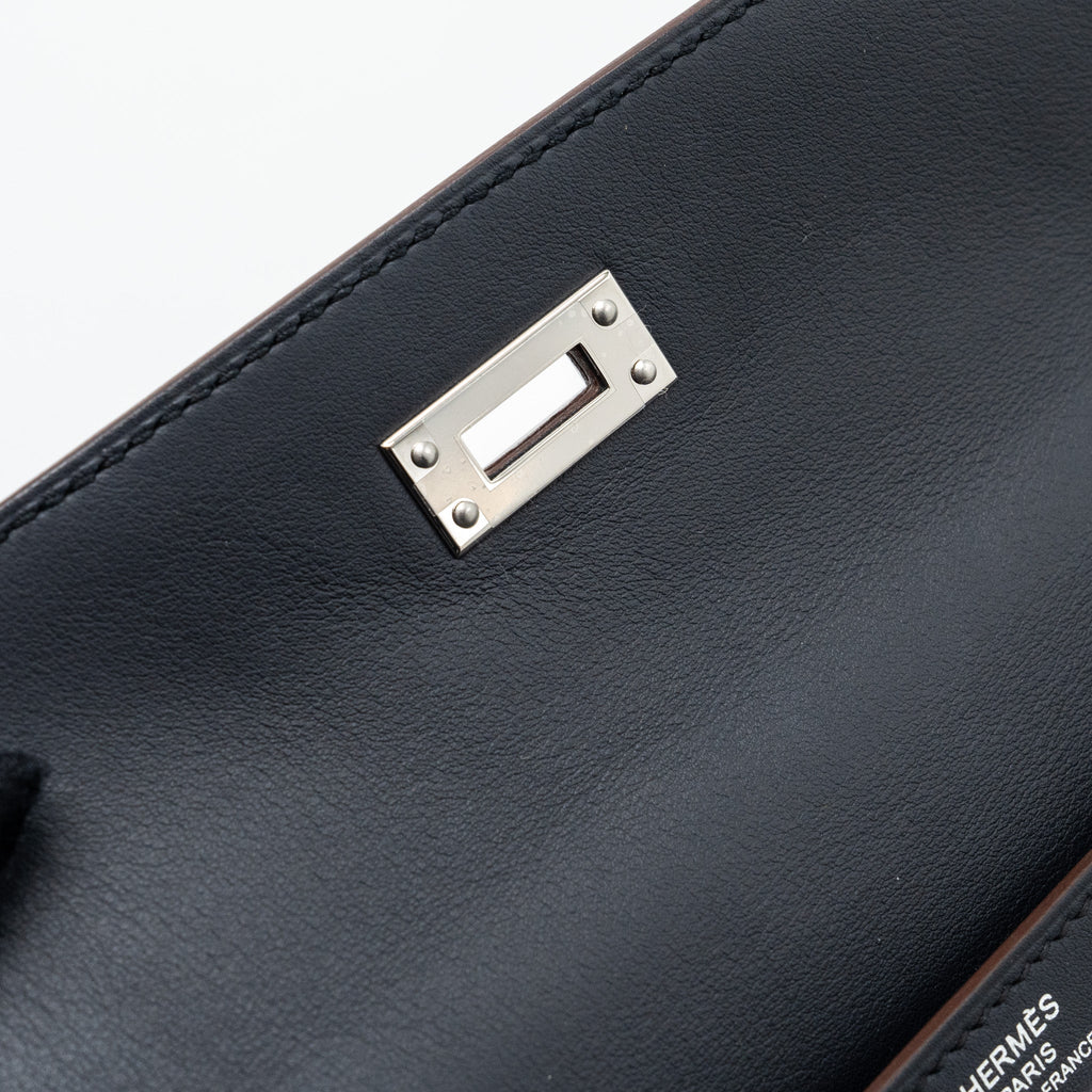 HERMES KELLY COLORMATIC SWIFT BLUE NUIT/CHAI/ETOUPE/GOLD/BLACK SHW