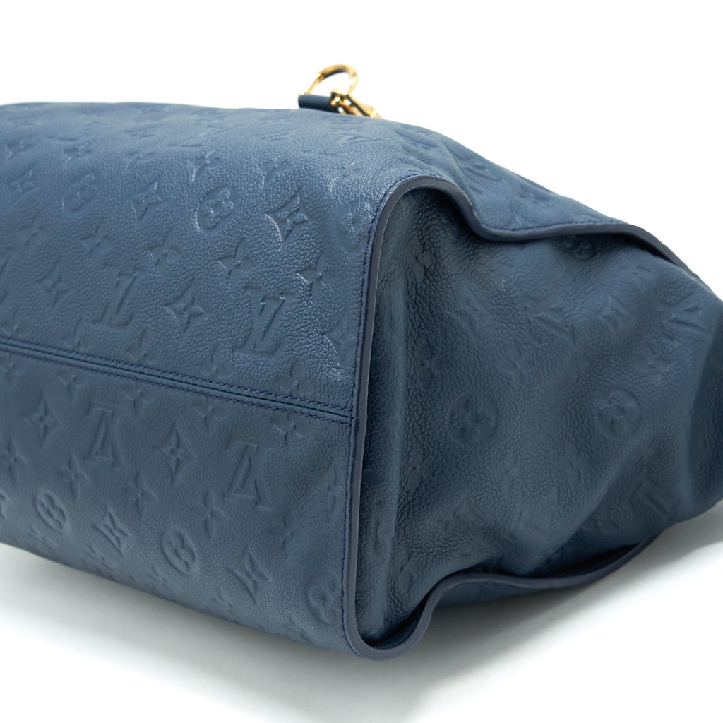 LOUIS VUITTON LUMINEUSE PM MONOGRAM EMPREINTE NAVY GHW