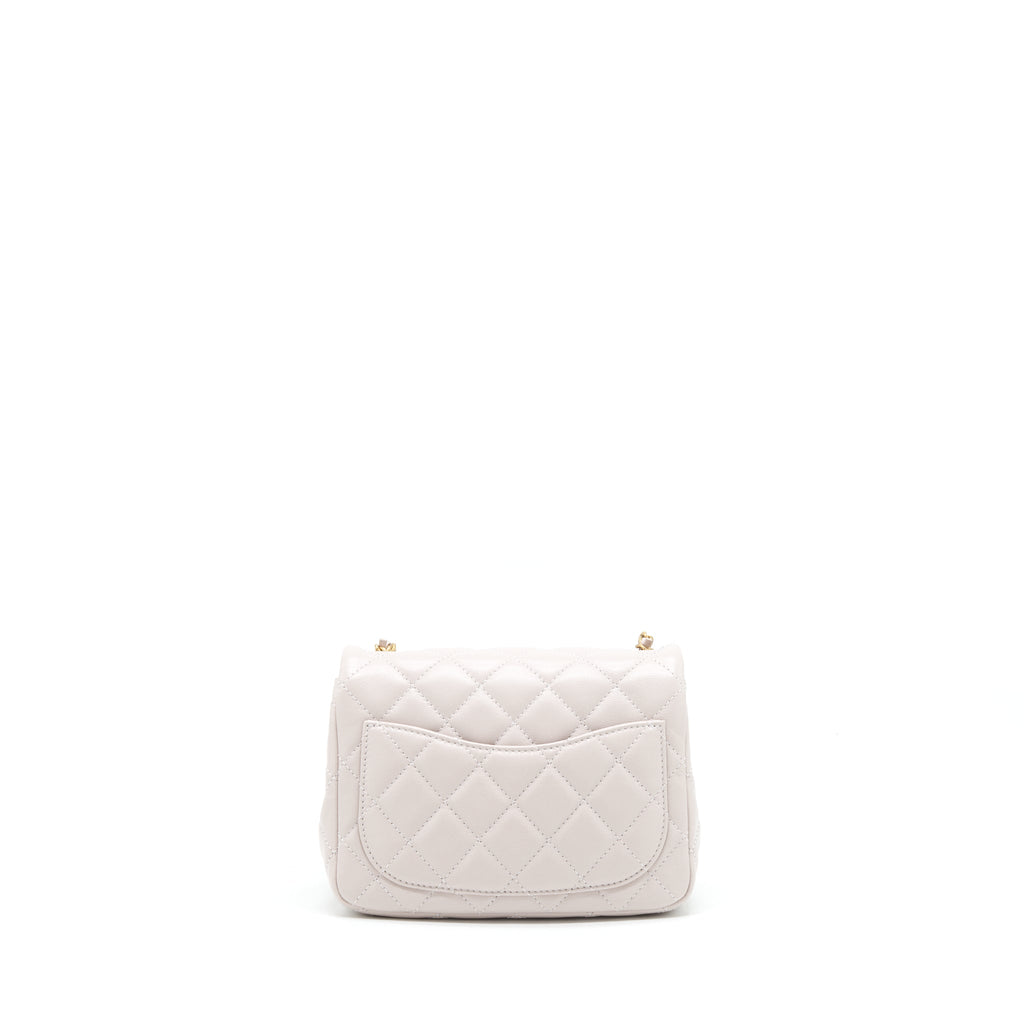 CHANEL PEARL CRUSH LAMBSKIN LIGHT PURPLE GHW(MICROCHIP)