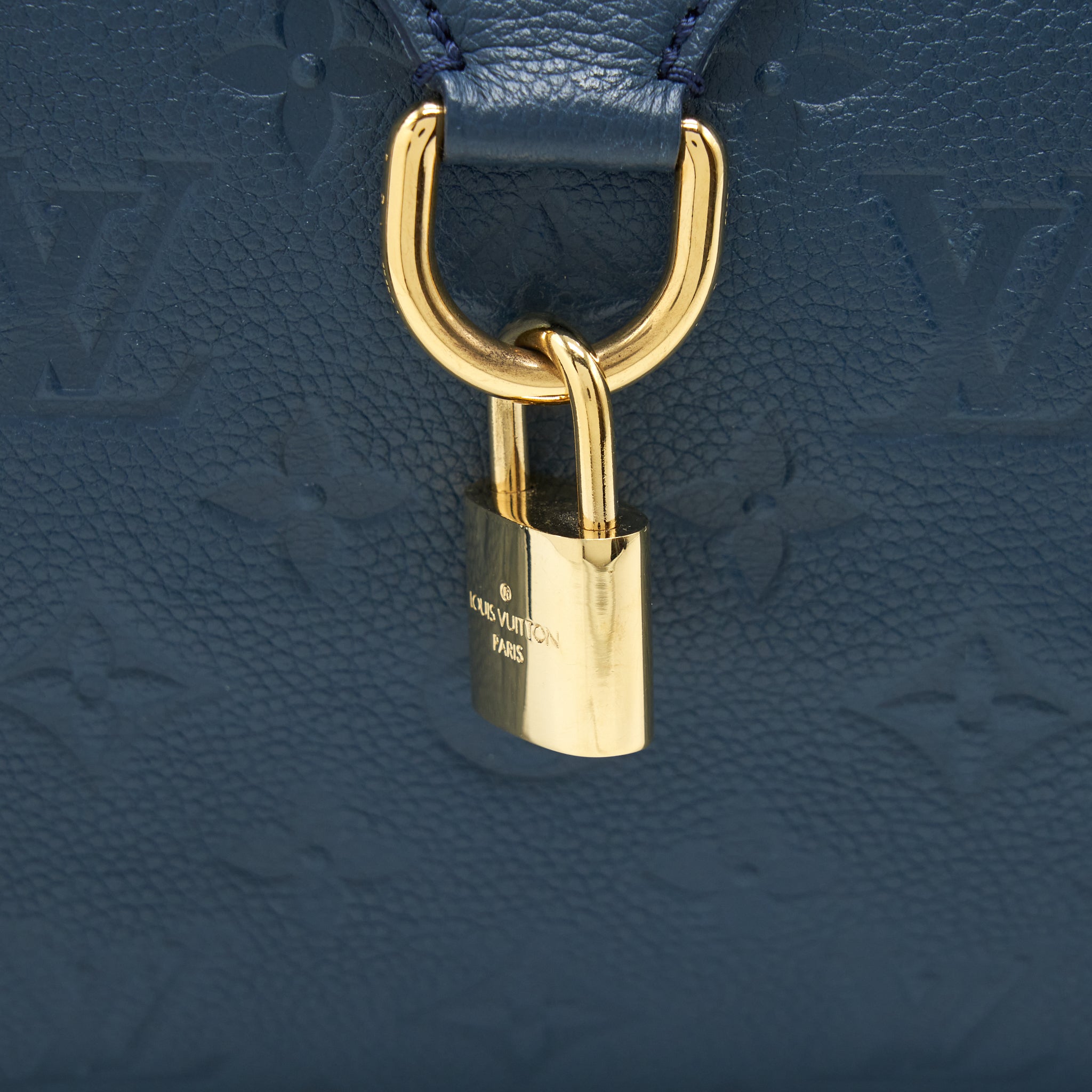 LOUIS VUITTON LUMINEUSE PM MONOGRAM EMPREINTE NAVY GHW