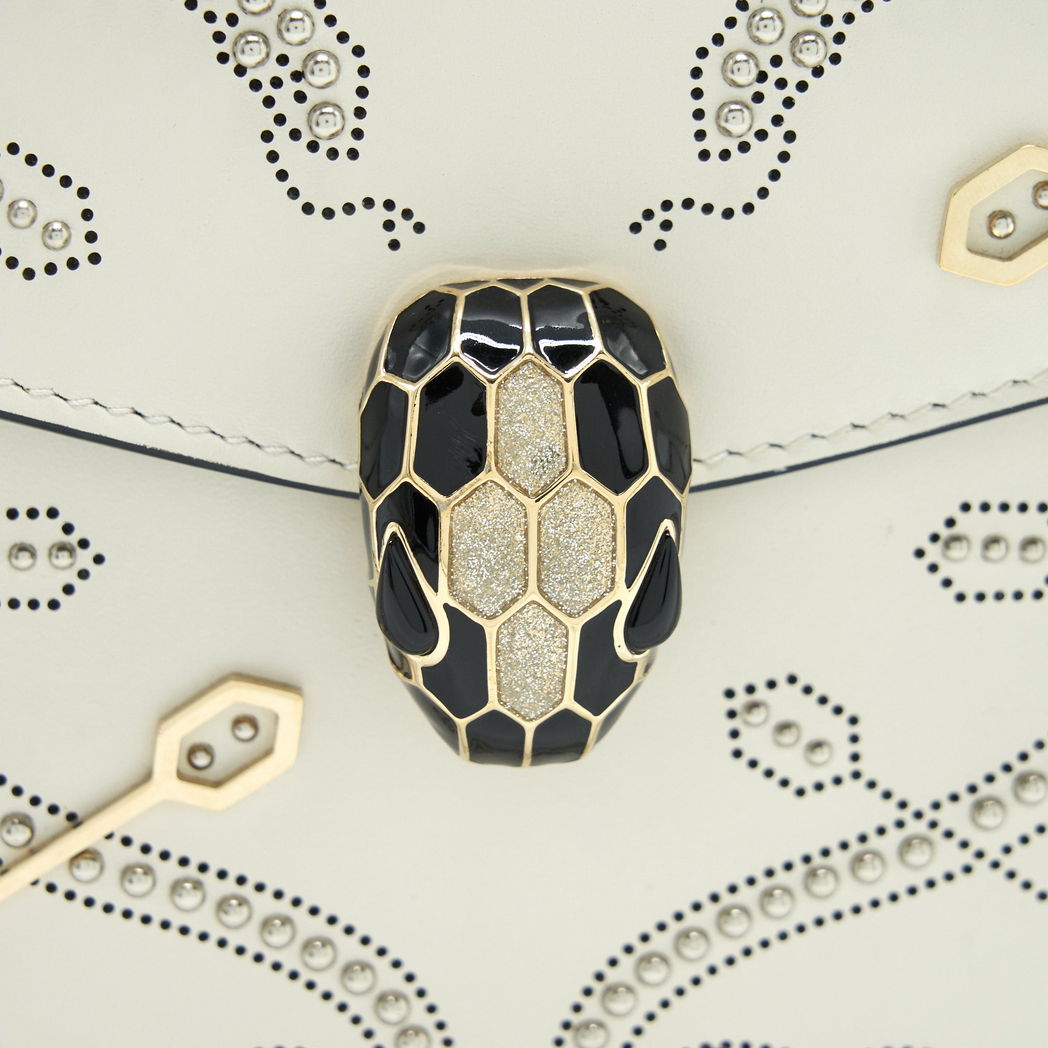 BVLGARI SERPENTI FOREVER CROSSBODY BAG LIMITED EDITION WHITE
