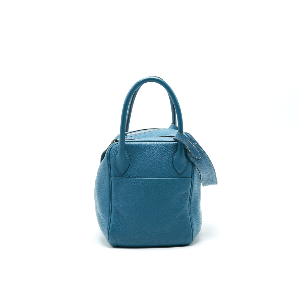 HERMES LINDY 30 BLUE JEAN SHW