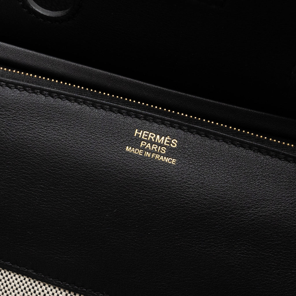HERMES BIRKIN 30 3 IN 1/ 3 EN 1 TOGO/ SWIFT/ CANVAS BLACK GHW