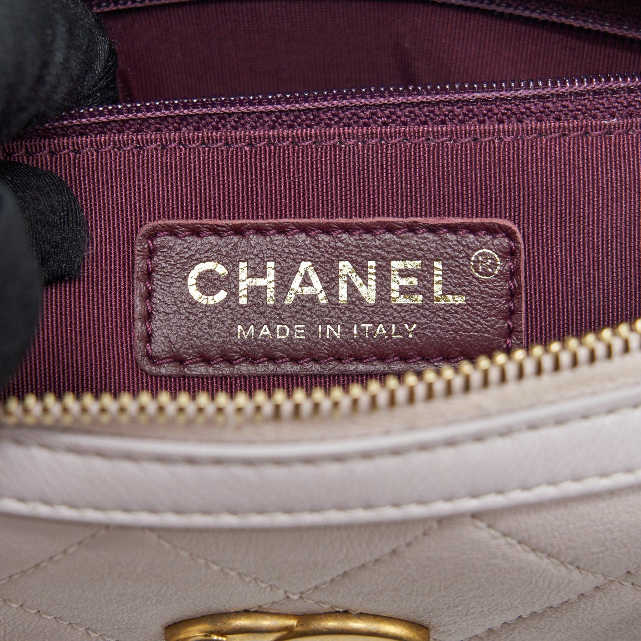 CHANEL MINI BOWLING BAG WITH CHAIN LIGHT PURPLE GHW