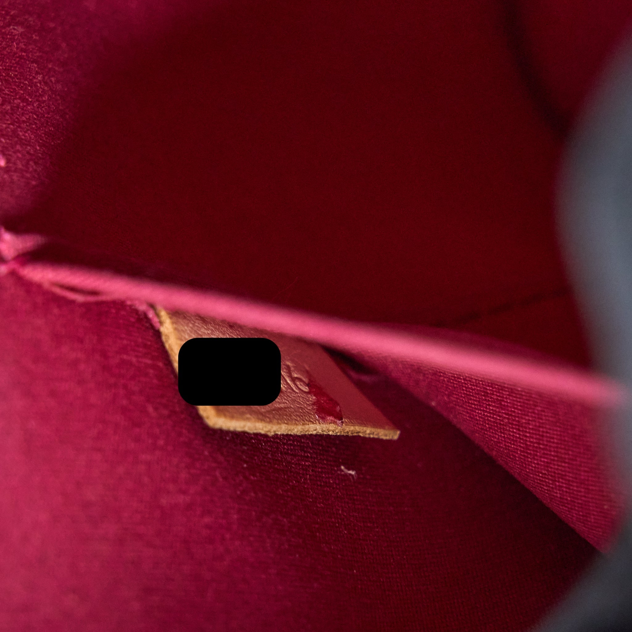LOUIS VUITTON ALMA BB PATENT DARK PINK GHW