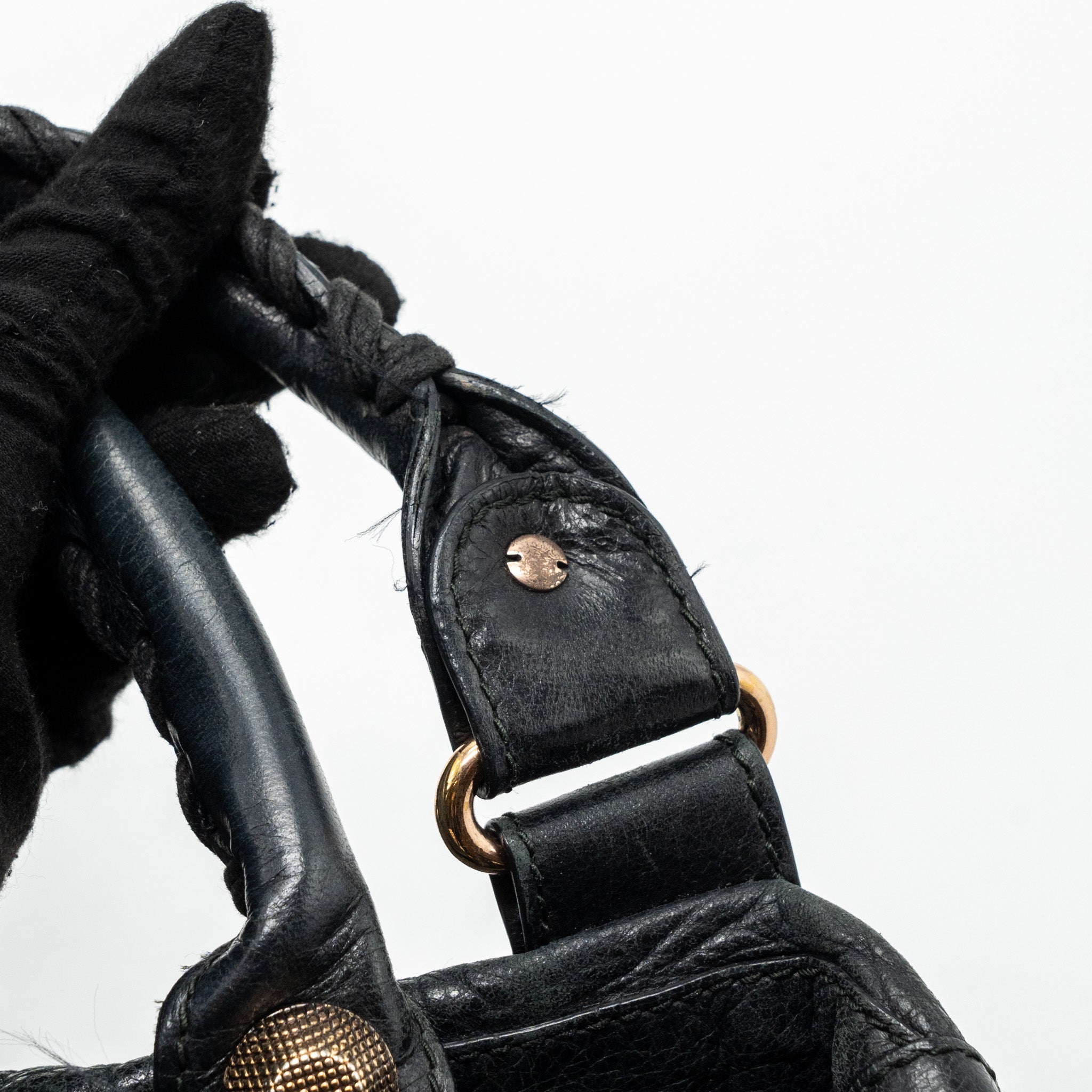 BALENCIAGA G21 WORK BAG LEATHER BLACK GHW