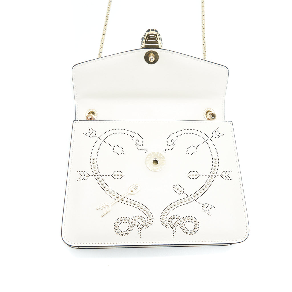 BVLGARI SERPENTI FOREVER CROSSBODY BAG LIMITED EDITION WHITE