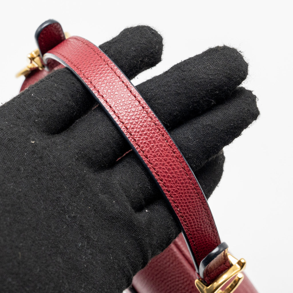 DIOR MINI SADDLE BAG CALFSKIN RED GHW