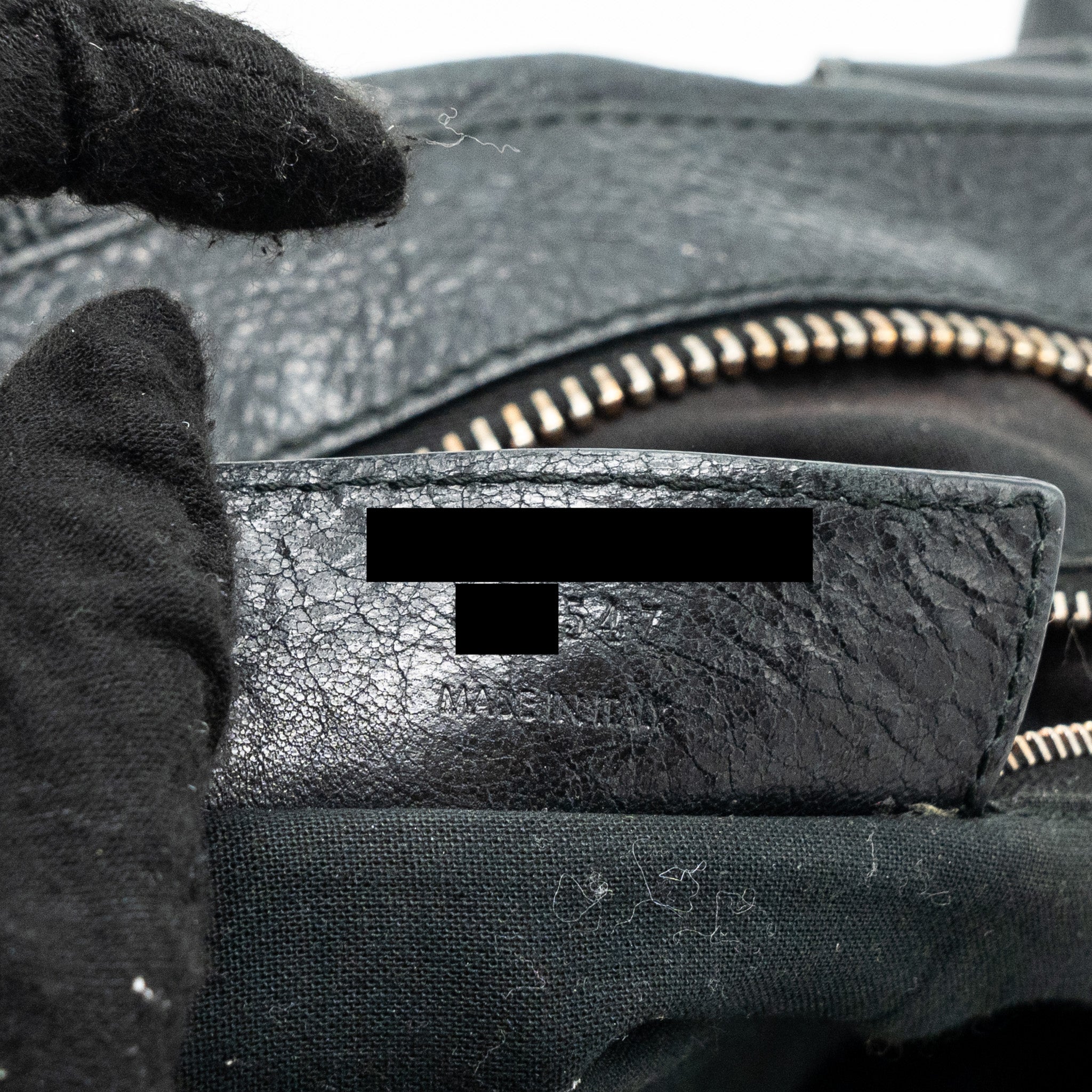 BALENCIAGA G21 WORK BAG LEATHER BLACK GHW