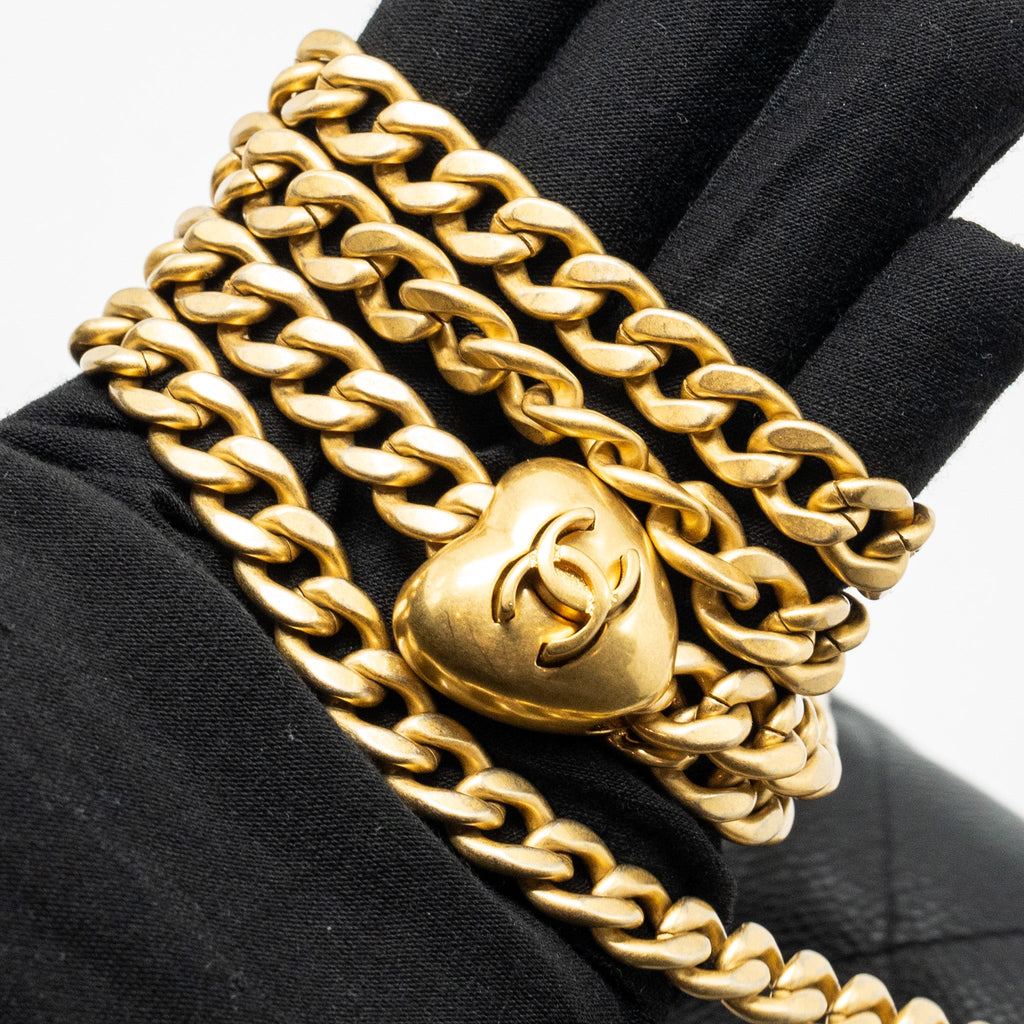 CHANEL COCO LOVE FLAP BAG ADJUSTABLE CHAIN CAVIAR BLACK GHW (MICROCHIP)