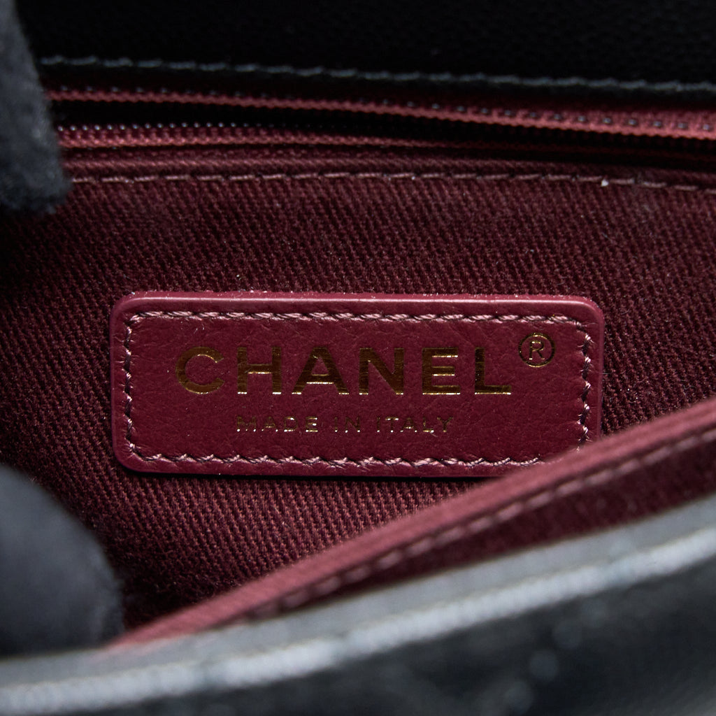 CHANEL SMALL COCO HANDLE CAVIAR BLACK LGHW