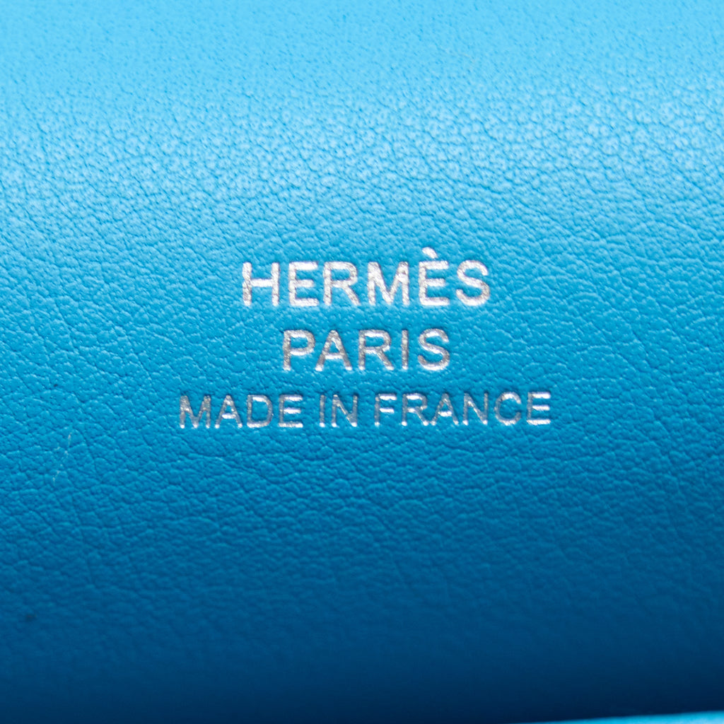 HERMES KELLY POCHETTE SWIFT P3 BLUE DE NORD SHW
