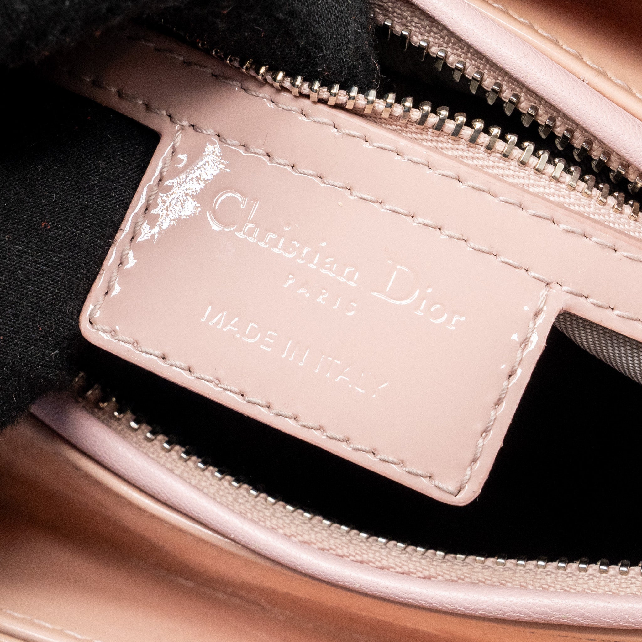 DIOR MEDIUM LADY DIOR PATENT PINK SHW
