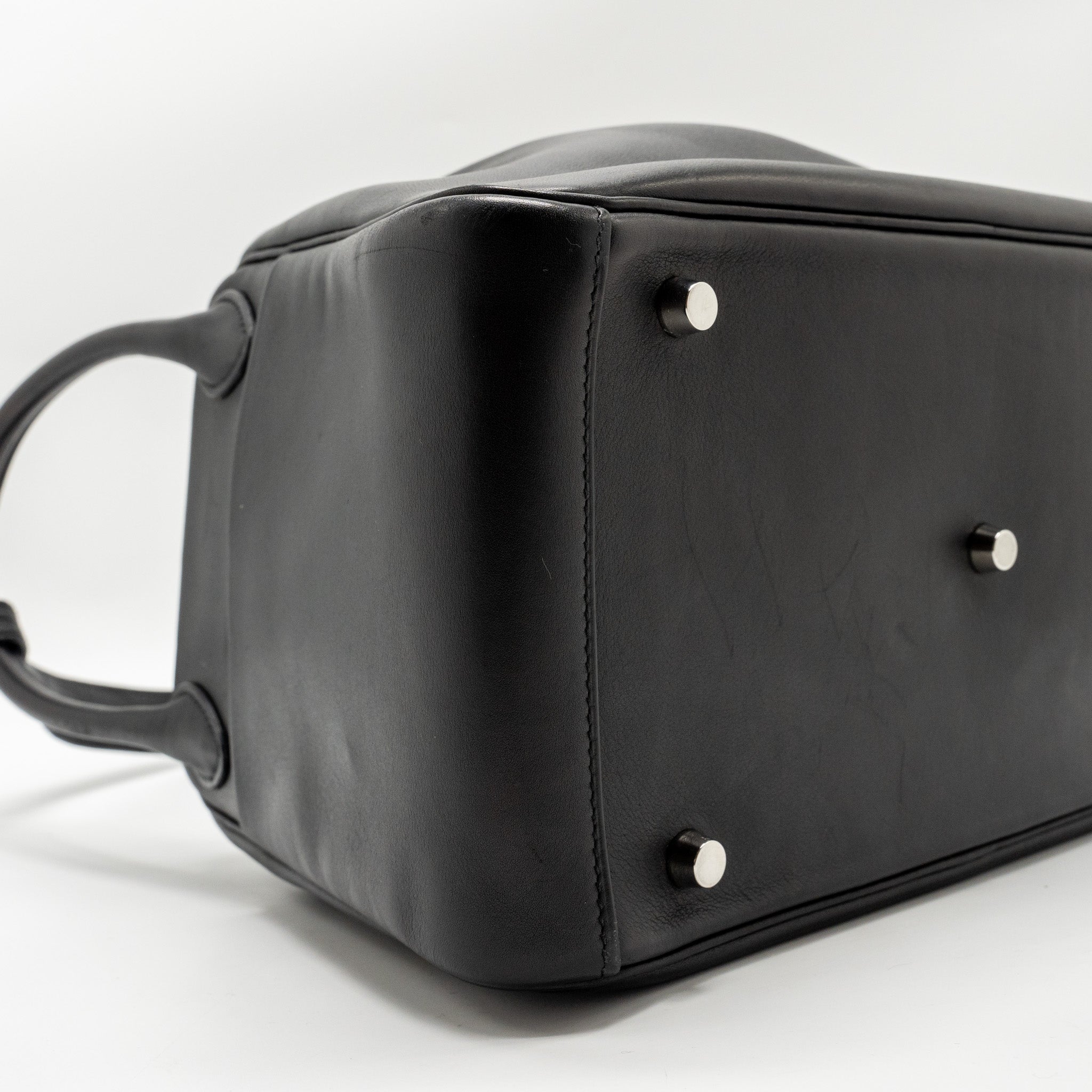 HERMES TOUCH LINDY 30 SWIFT/ALLIGATOR MISSISSIPPIENSIS BLACK SHW