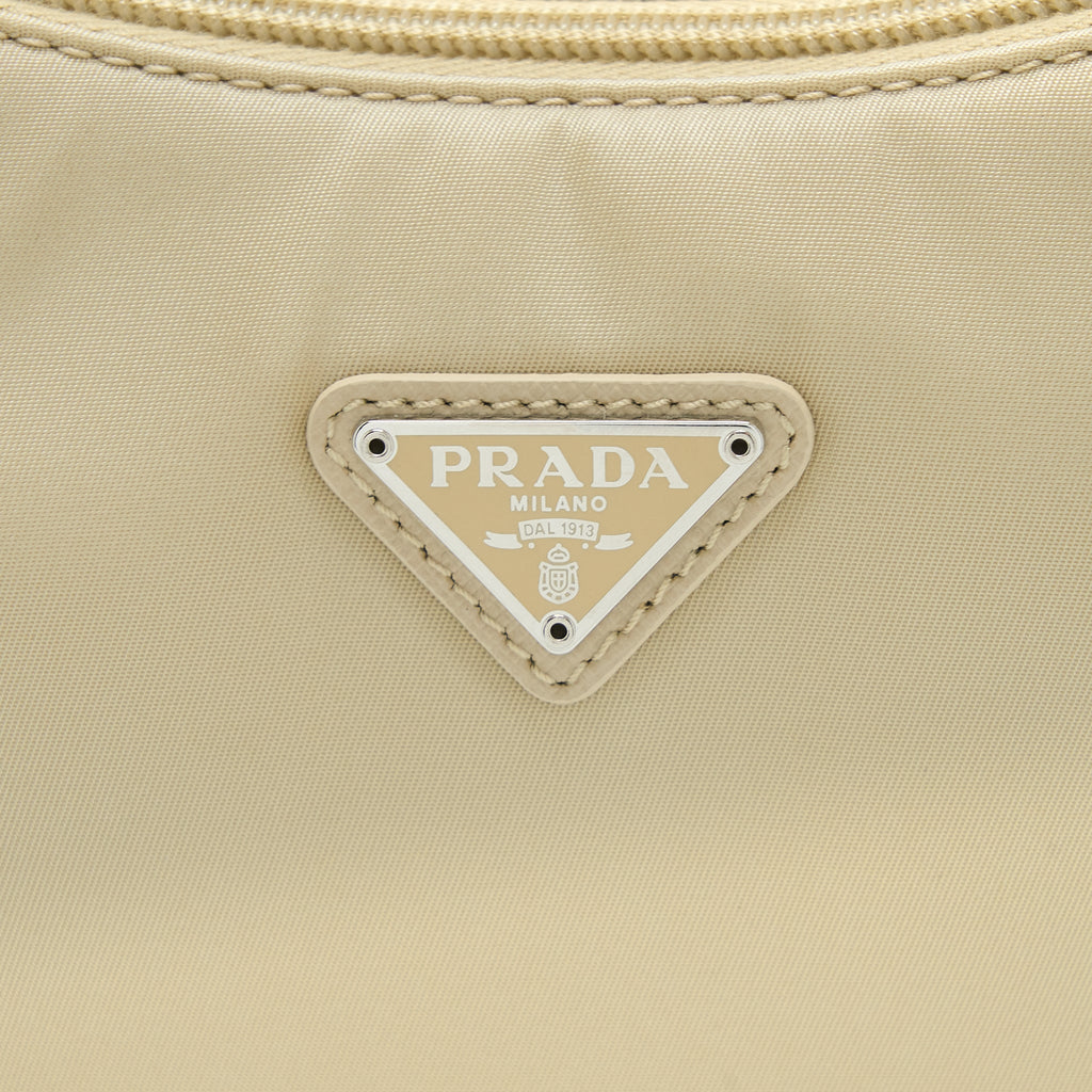 PRADA RE-EDITION 2000 MINI BAG RE-NYLON DESERT BEIGE SHW