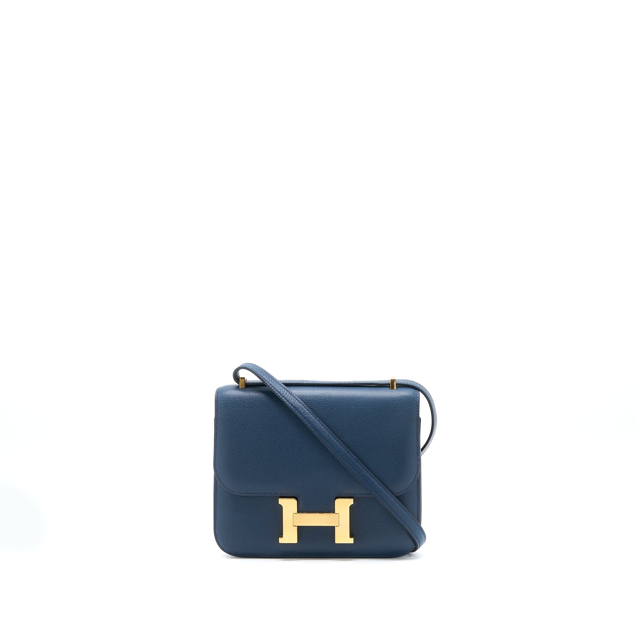 HERMES MINI CONSTANCE EVERCOLOR 7L BLUE DE MALTE GHW