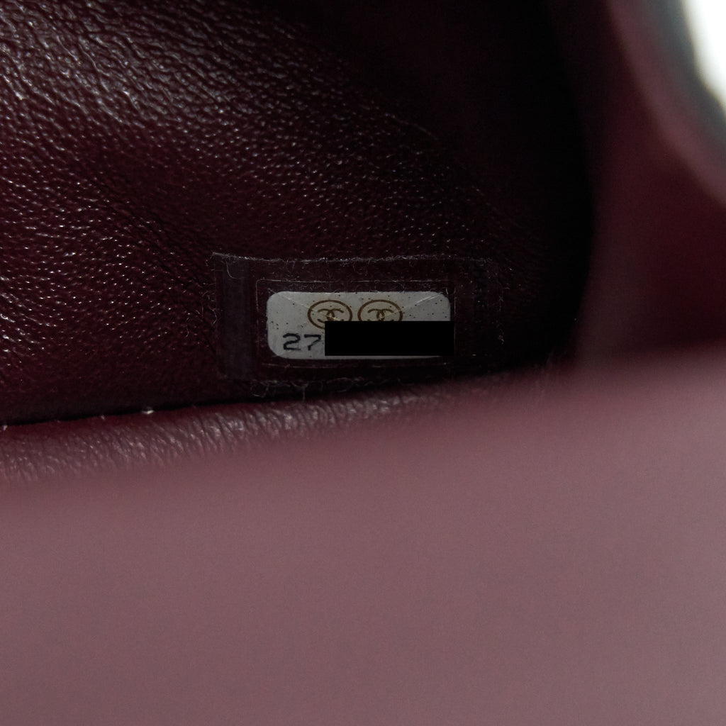 CHANEL SMALL REISSUE 2.55 FLAP BAG BLACK BRUSHED GHW