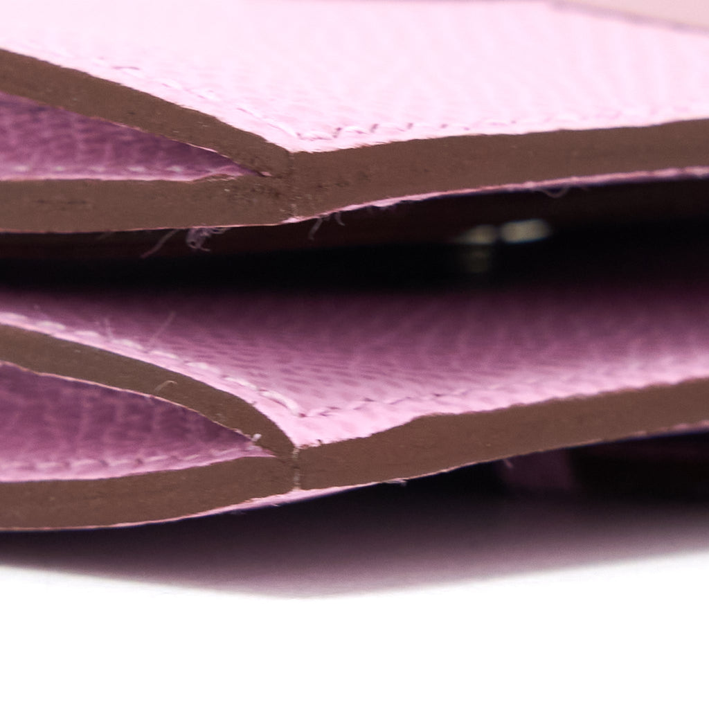 HERMES BEARN MINI WALLET EPSOM X9 MAUVE SYLVESTRE SHW
