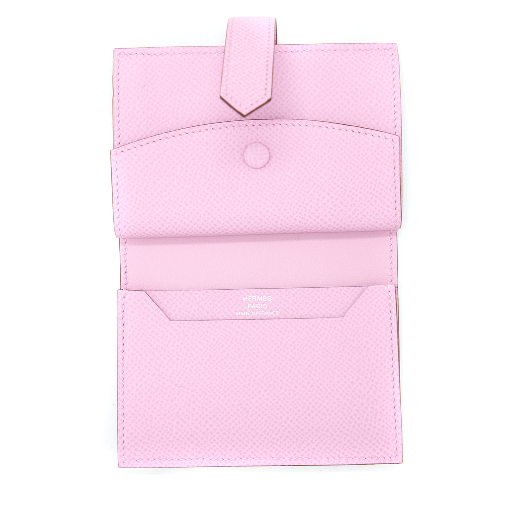 HERMES BEARN MINI WALLET EPSOM X9 MAUVE SYLVESTRE SHW