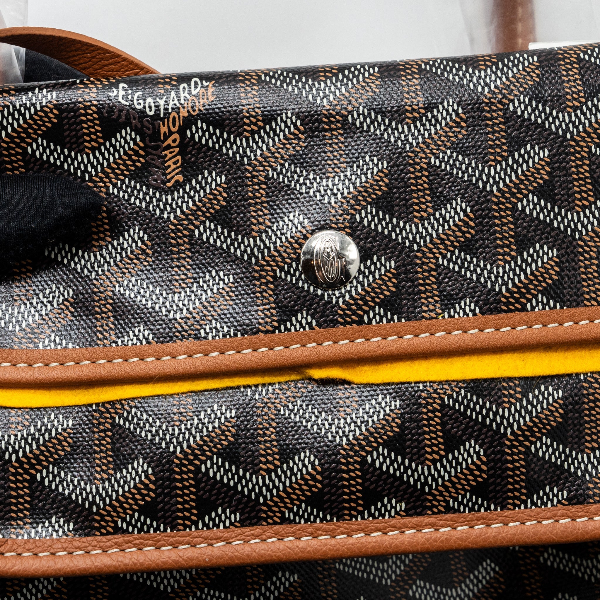 GOYARD SAINT LOUIS PM TOTE BAG GOYARDINE CANVAS BROWN/ MULTICOLOUR