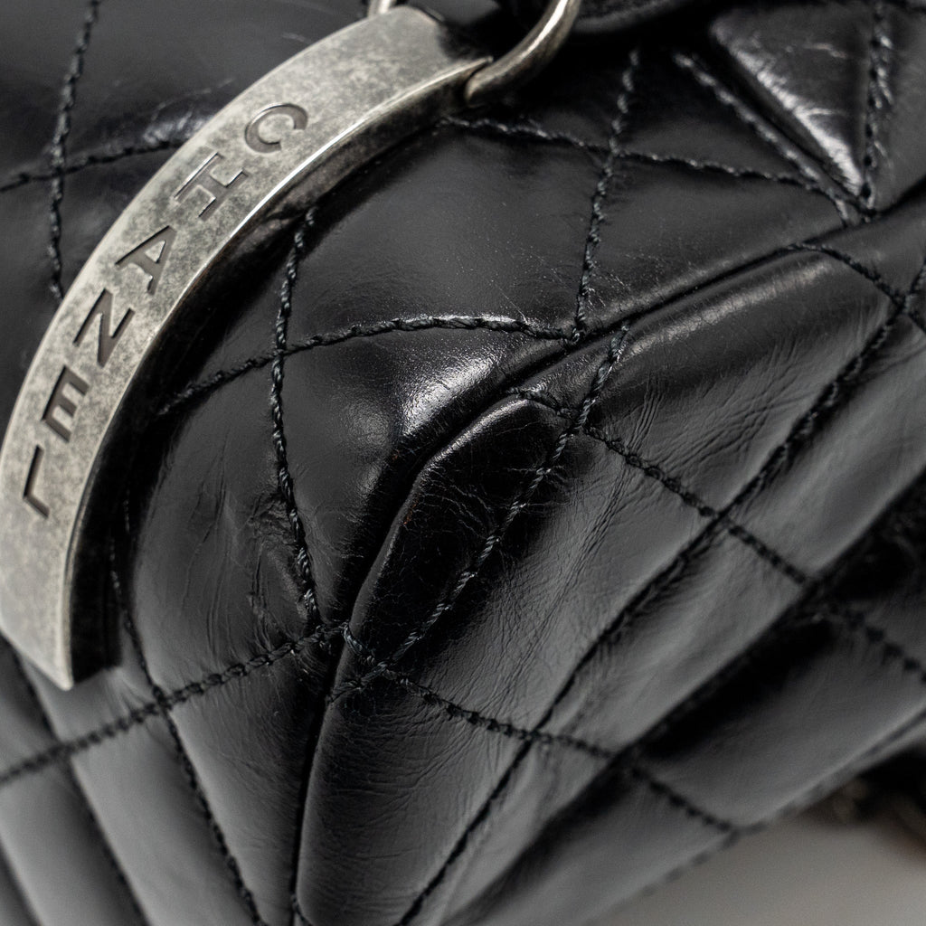 CHANEL MOUNTAIN BACKPACK QUILTED CALFSKIN BLACK RUTHENIUM HARDWARE
