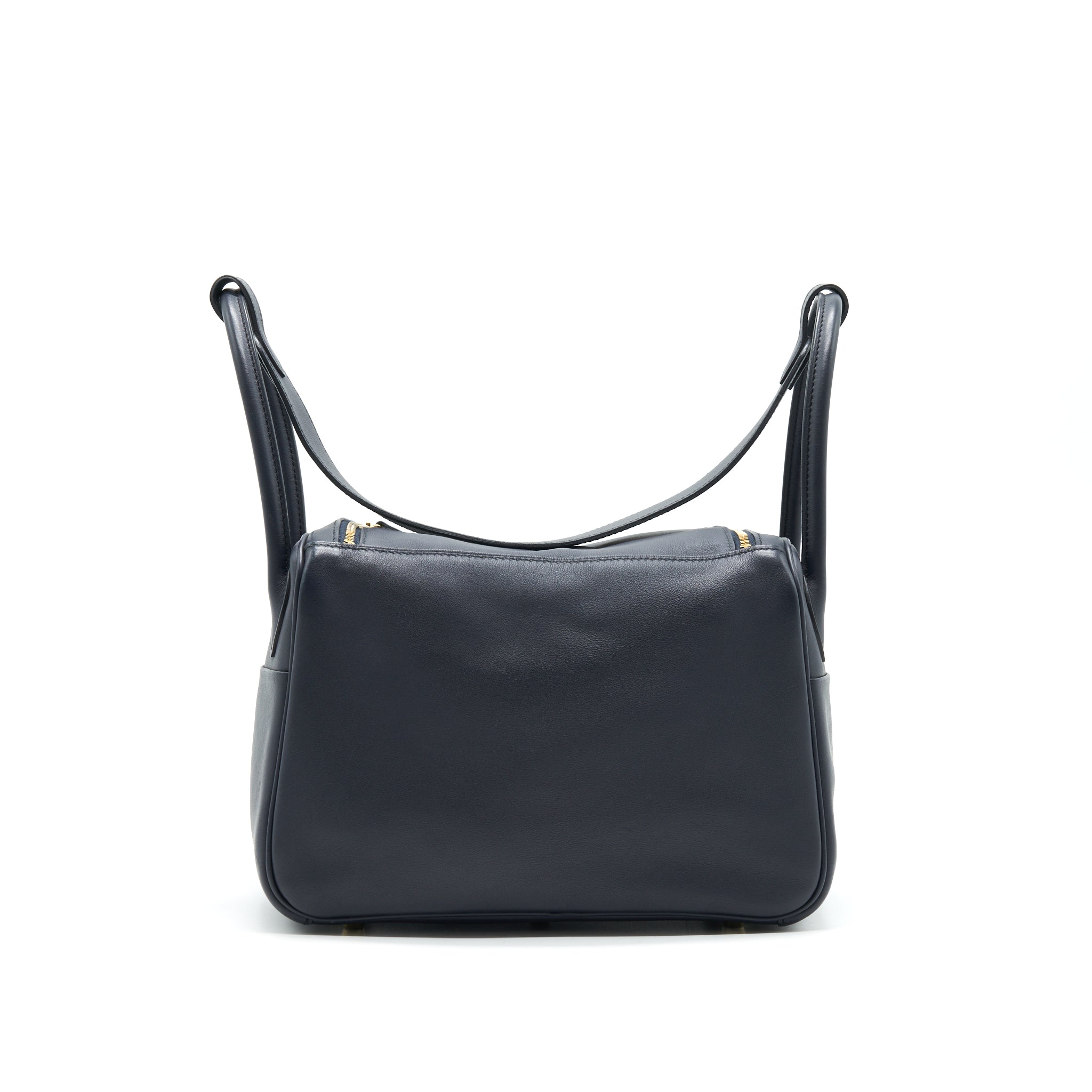 HERMES LINDY 26 SWIFT NAVY AND ORANGE GHW