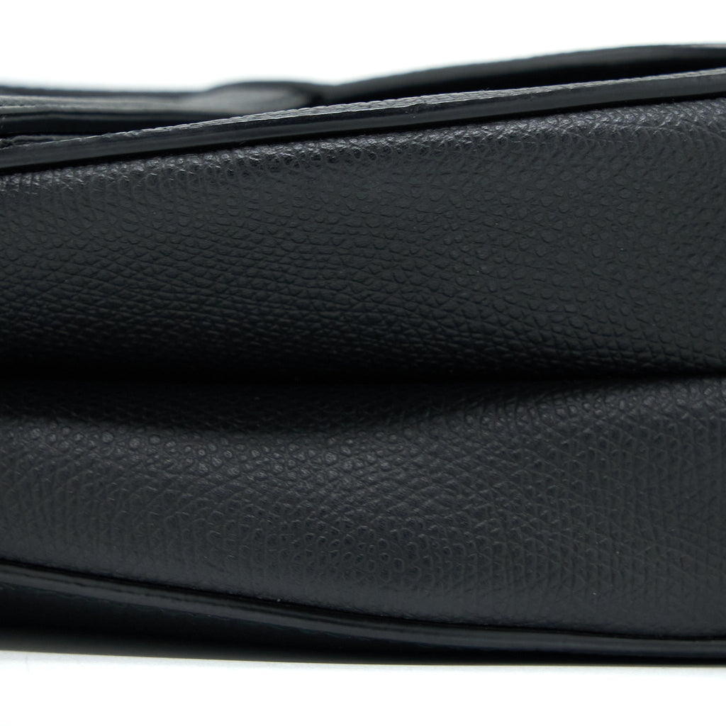 DIOR MEDIUM SADDLE BAG CALFSKIN BLACK GHW