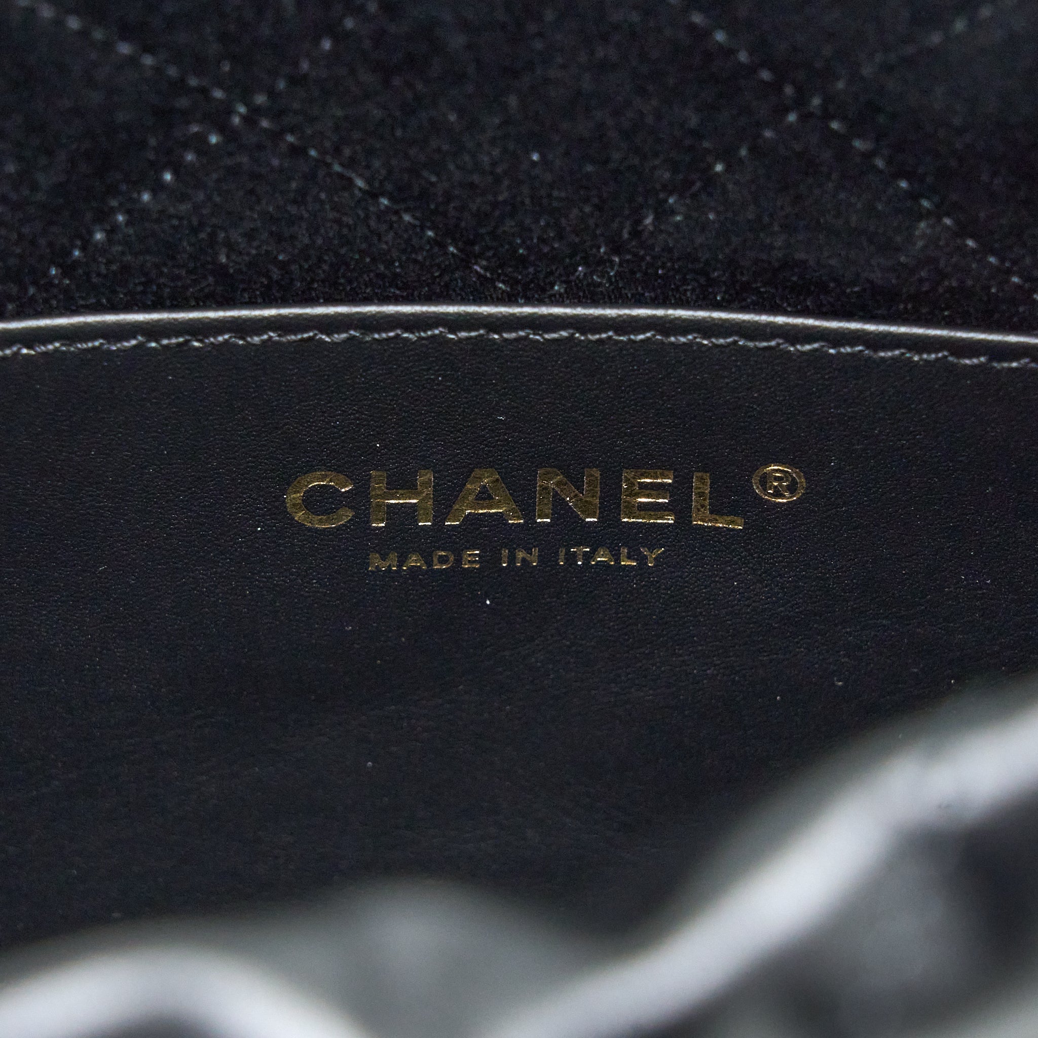 CHANEL 23S MINI 22 BAG AGED CALFSKIN BLACK BRUSHED GHW (MICROCHIP)