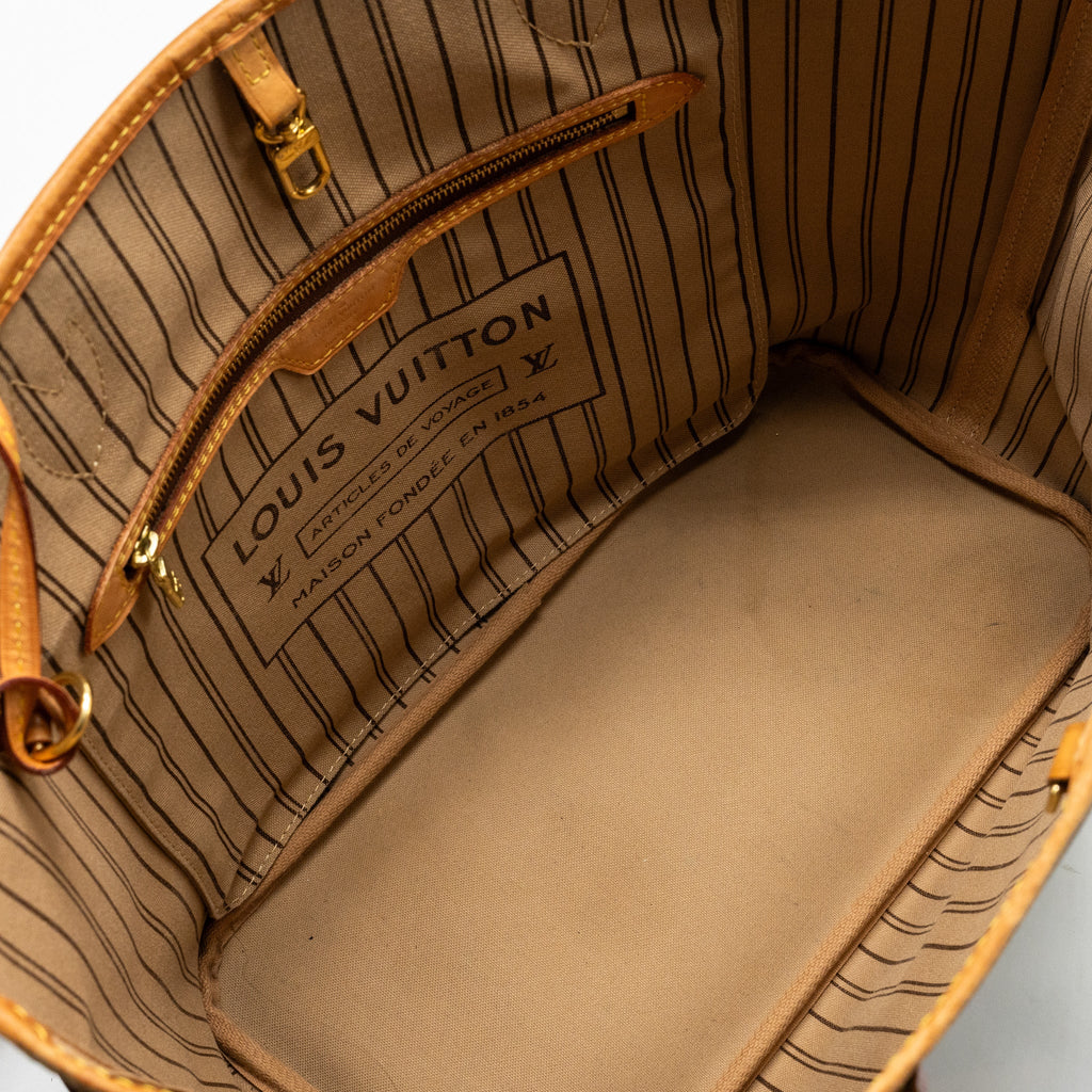 LOUIS VUITTON NEVERFULL MM MONOGRAM CANVAS GHW