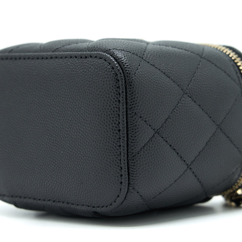 CHANEL MINI VANIFY CHAIN CAVIAR BLACK LGHW