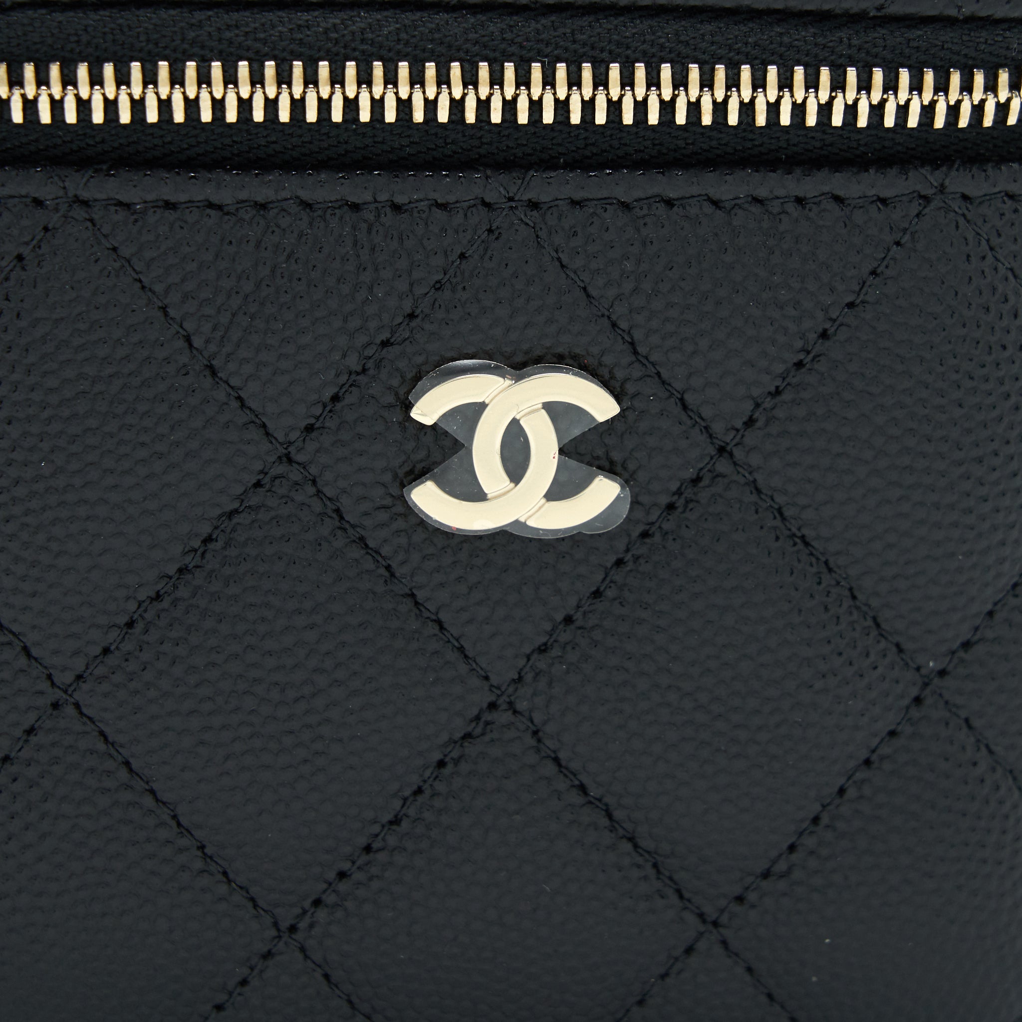 CHANEL MINI VANIFY CHAIN CAVIAR BLACK LGHW
