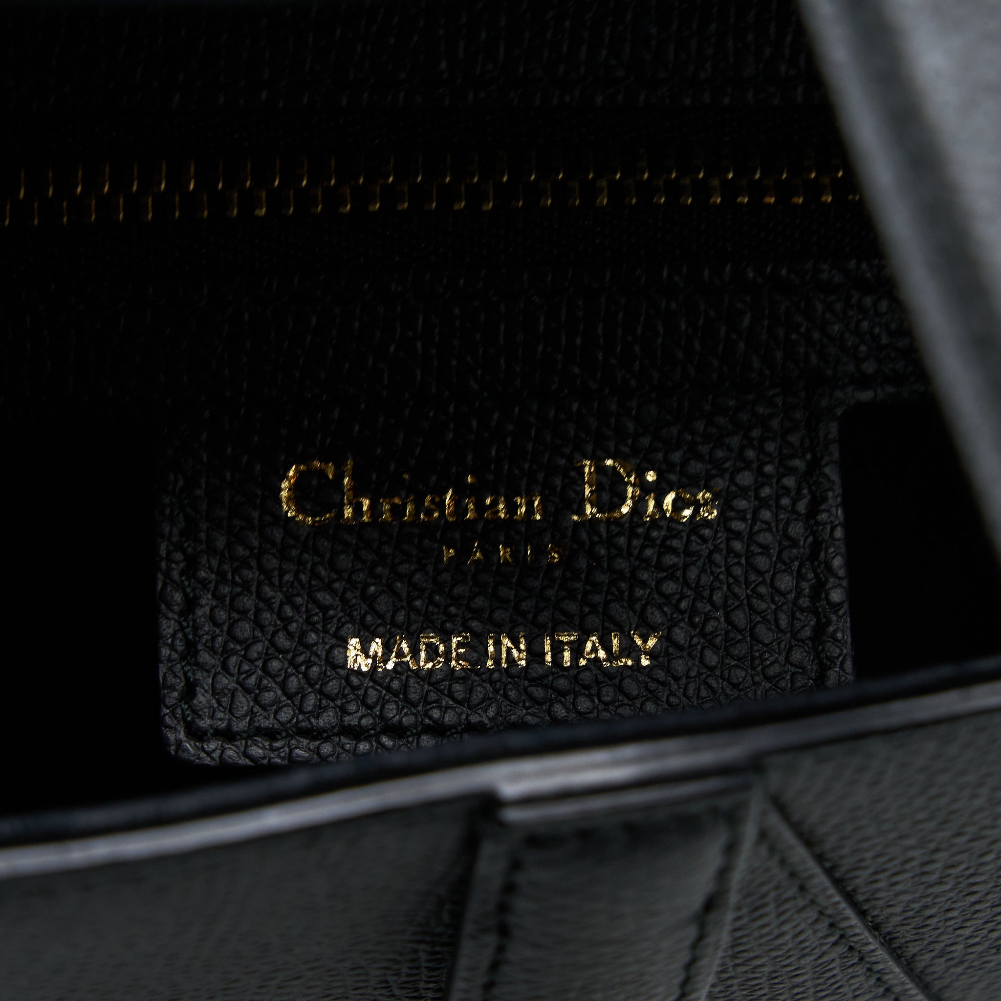 DIOR MEDIUM SADDLE BAG CALFSKIN BLACK GHW