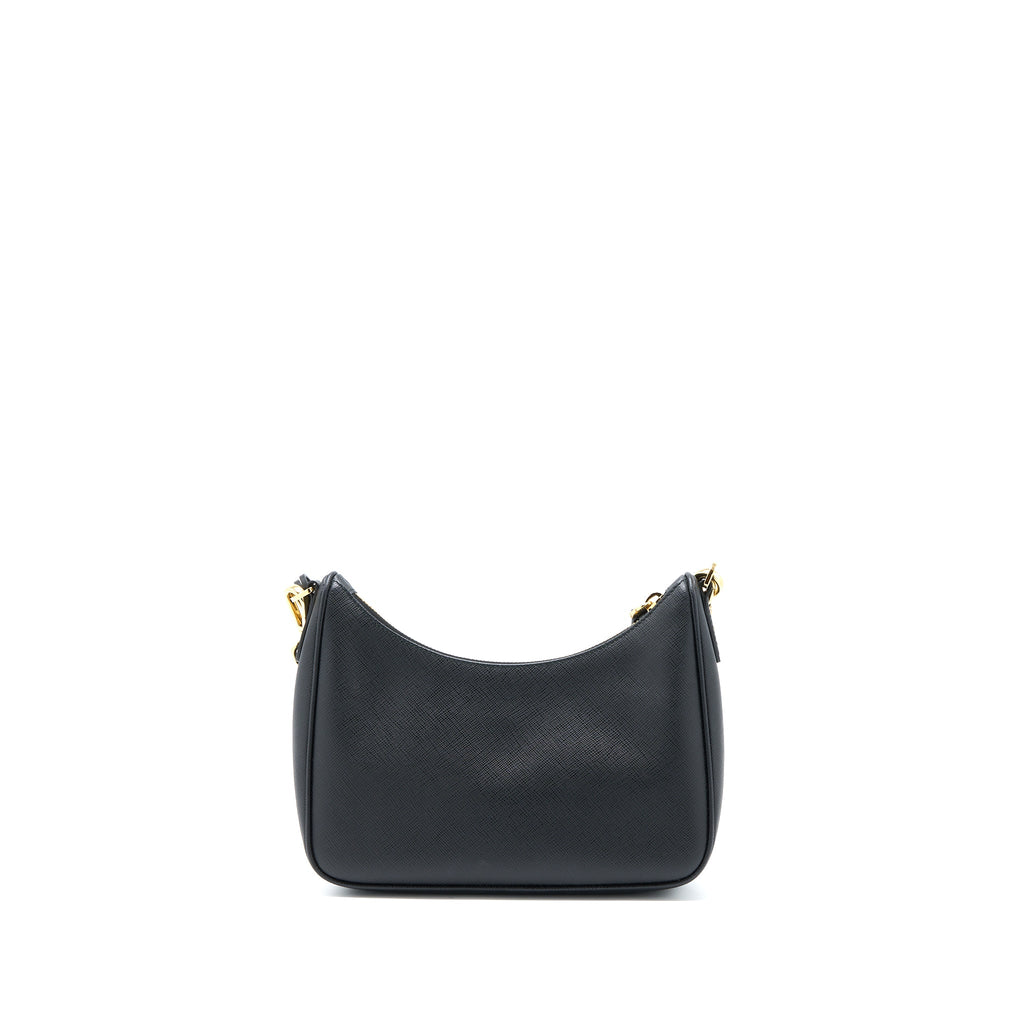 PRADA RE-EDITION 2005 SAFFIANO BLACK GHW