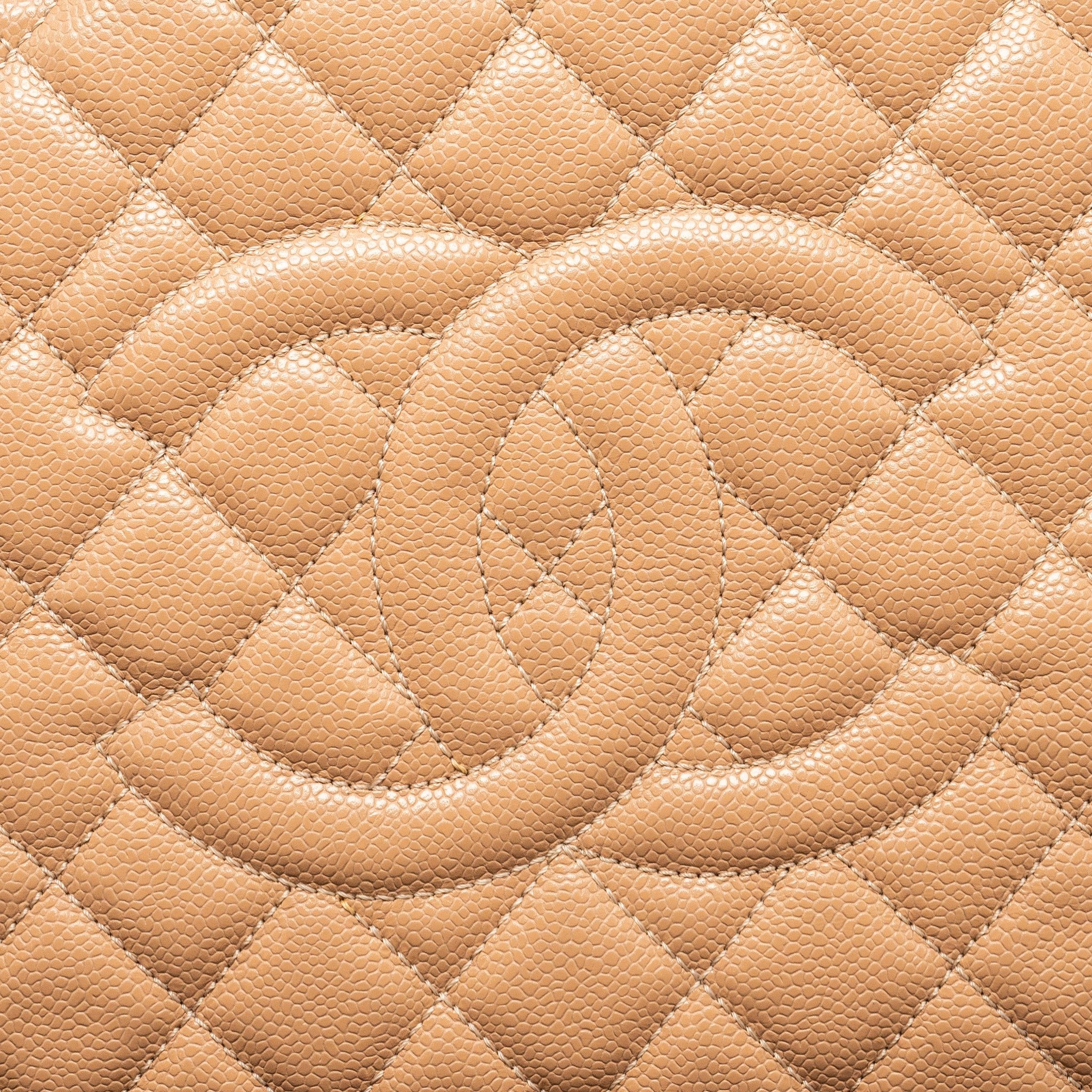 CHANEL XL GRAND SHOPPING TOTE BAG CAVIAR DARK BEIGE SHW