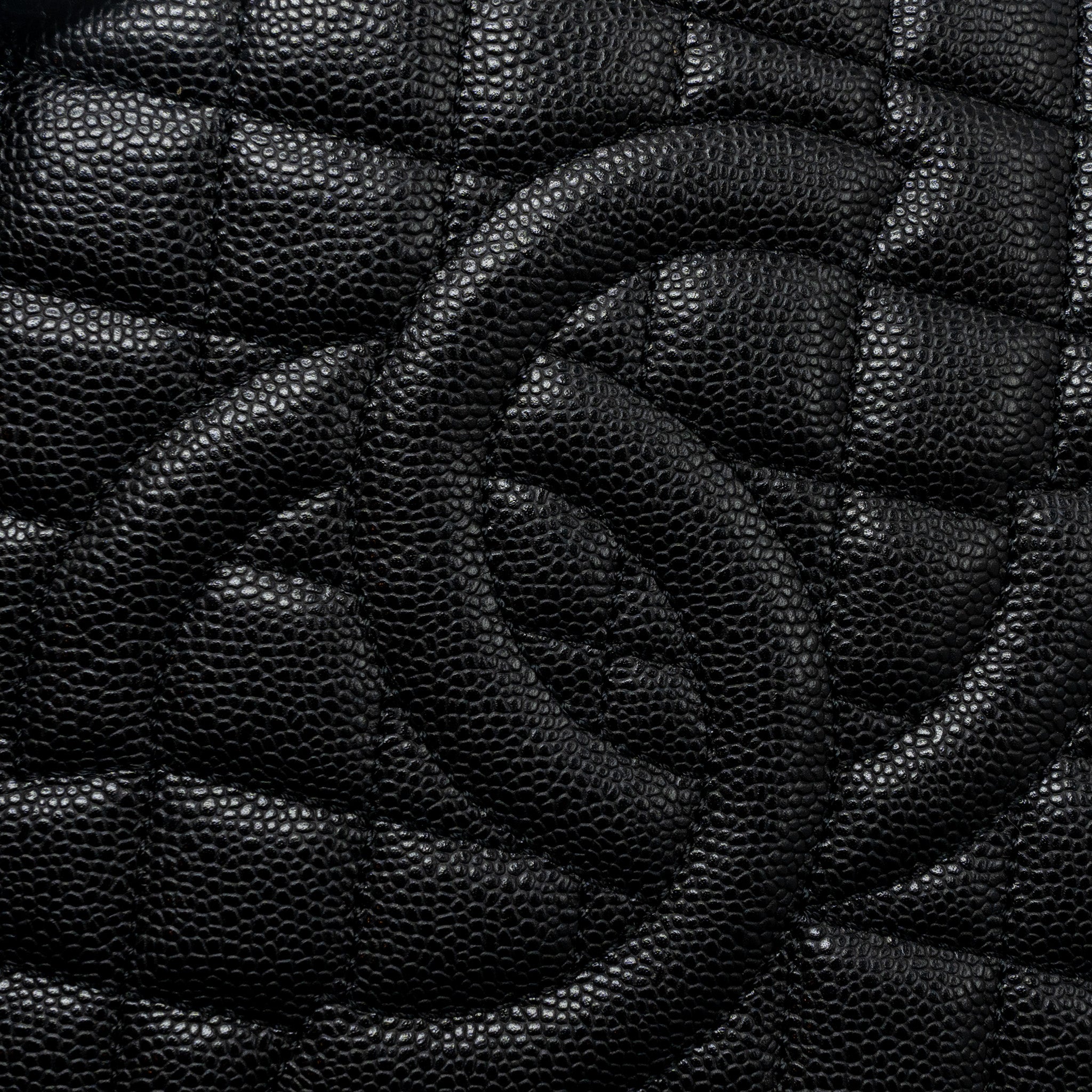 CHANEL GRAND SHOPPING TOTE CAVIAR BLACK SHW