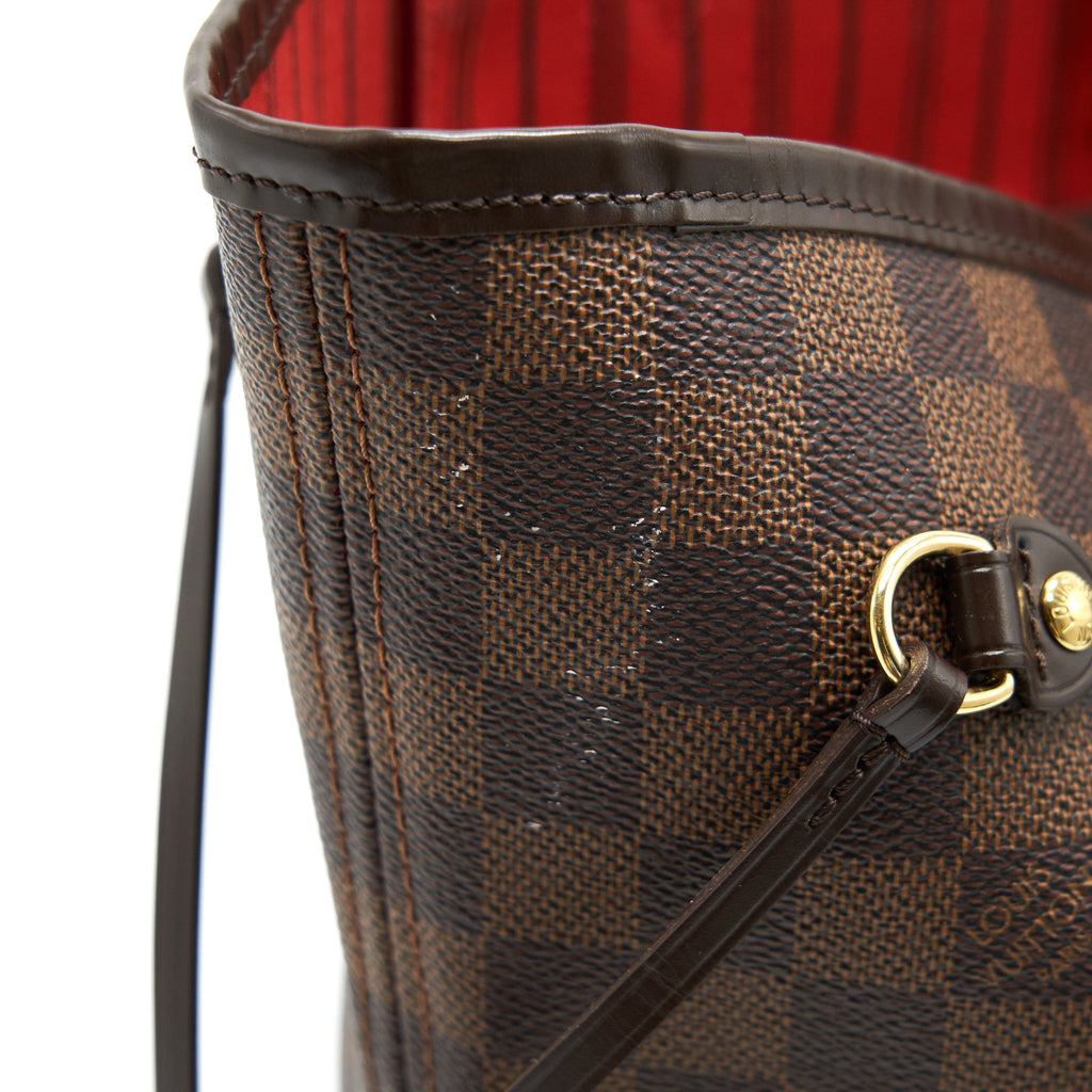 LOUIS VUITTON NEVERFULL MM DAMIER EBENE CANVAS WITHOUT INSIDE POUCH