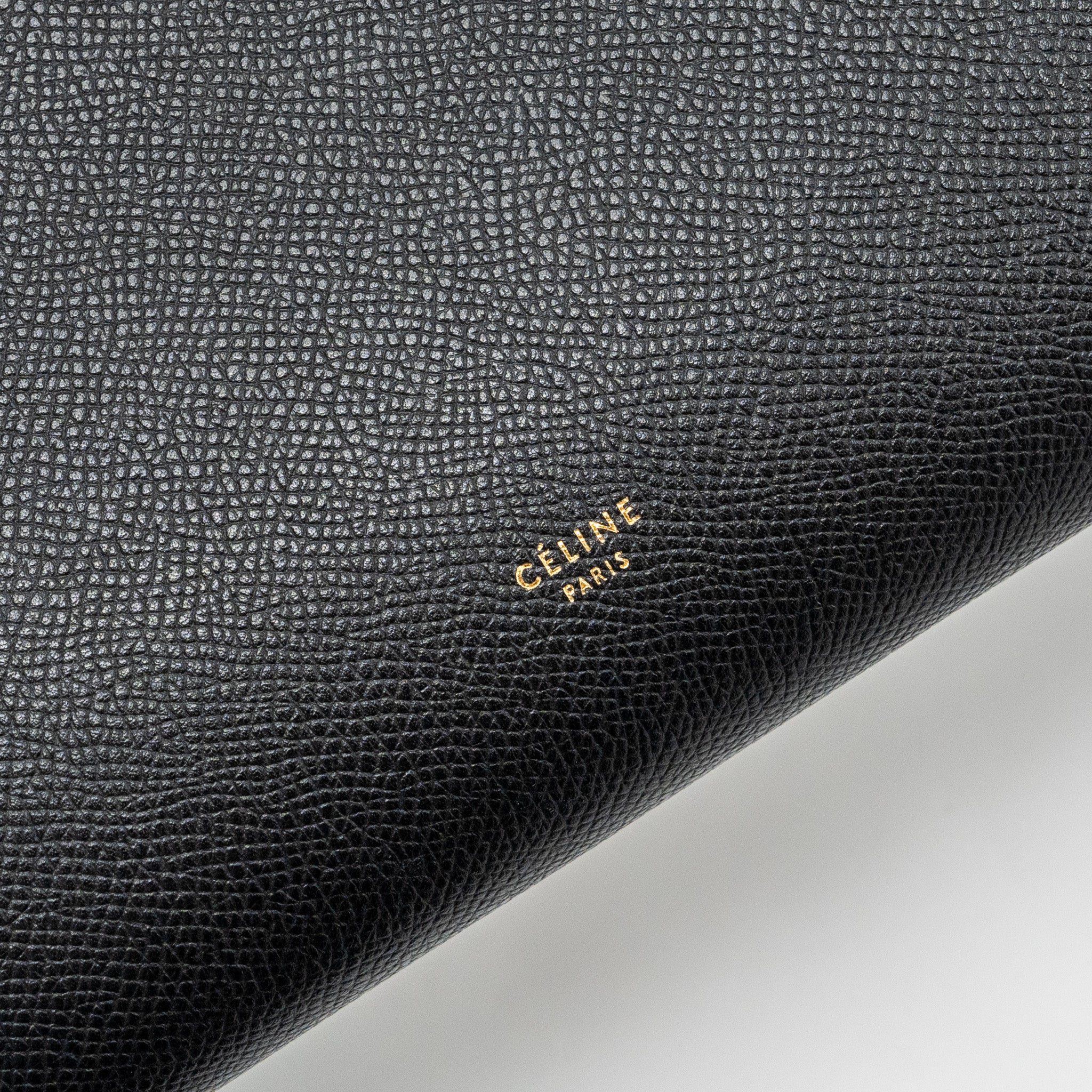 CELINE MINI BELT BAG GRAINED CALFSKIN BLACK GHW